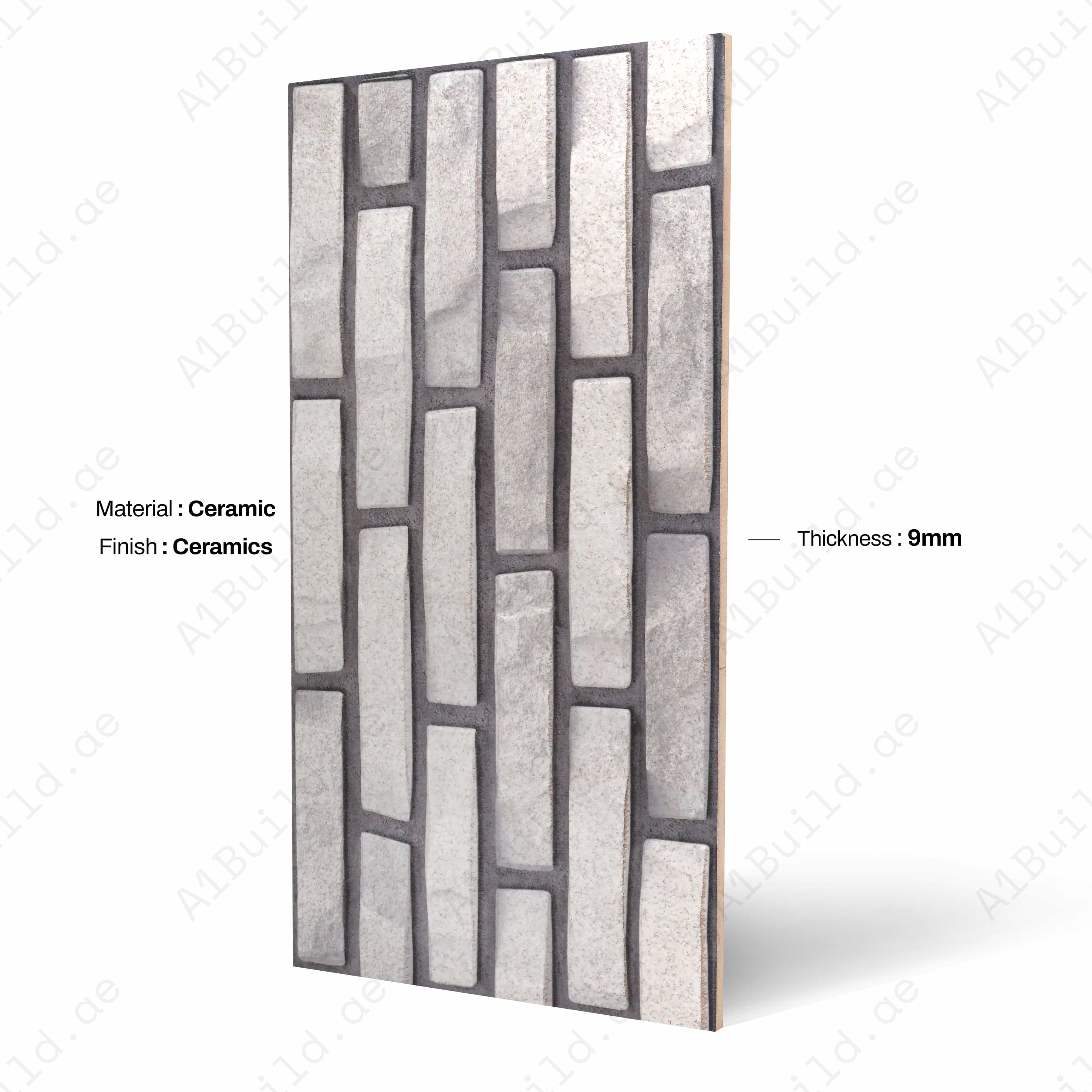 FUJI GRIS 30X60CM 09MM CERAMIC INDOOR OUTDOOR WALLS TILE-1