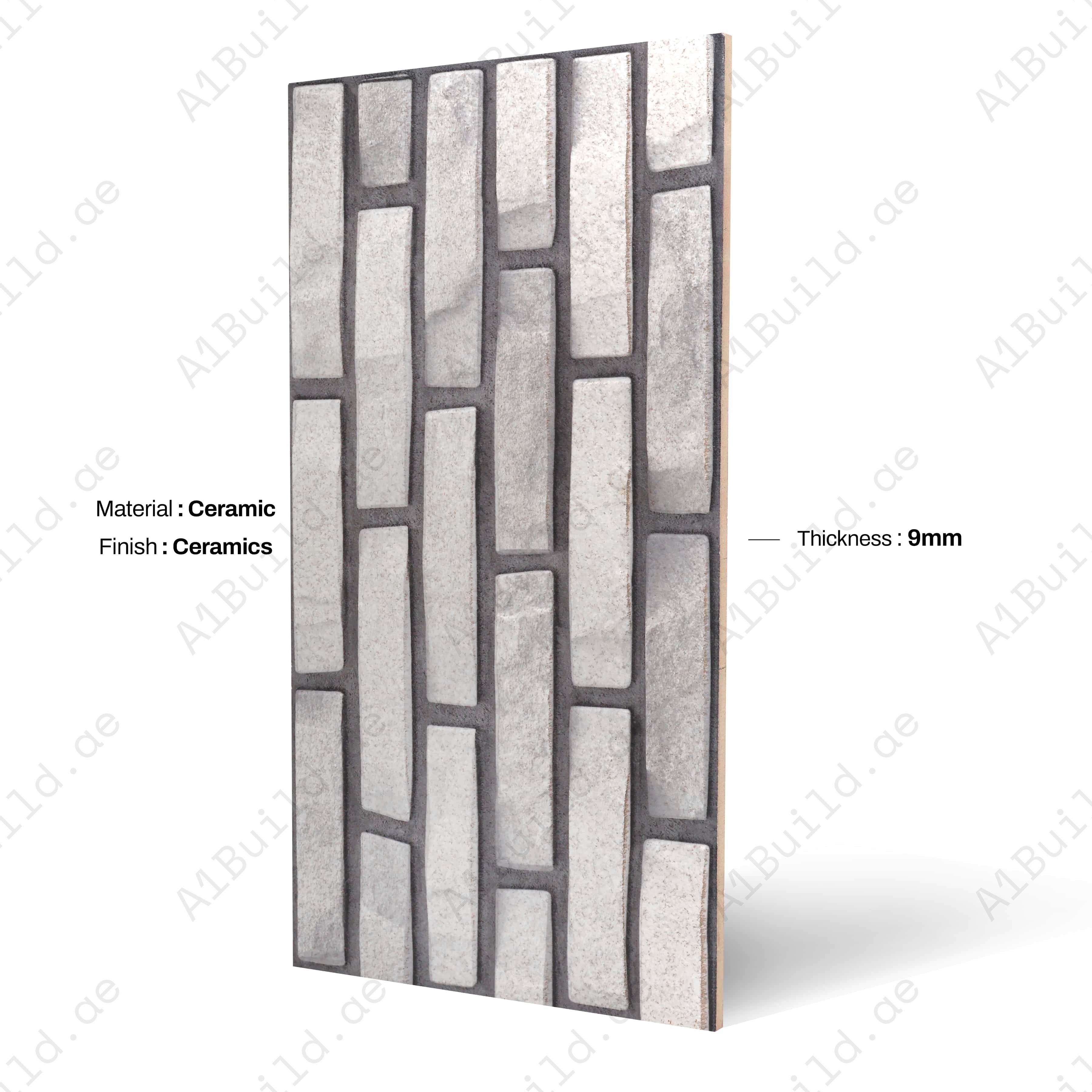 FUJI GRIS 30X60CM 09MM CERAMIC INDOOR OUTDOOR WALLS TILE-1