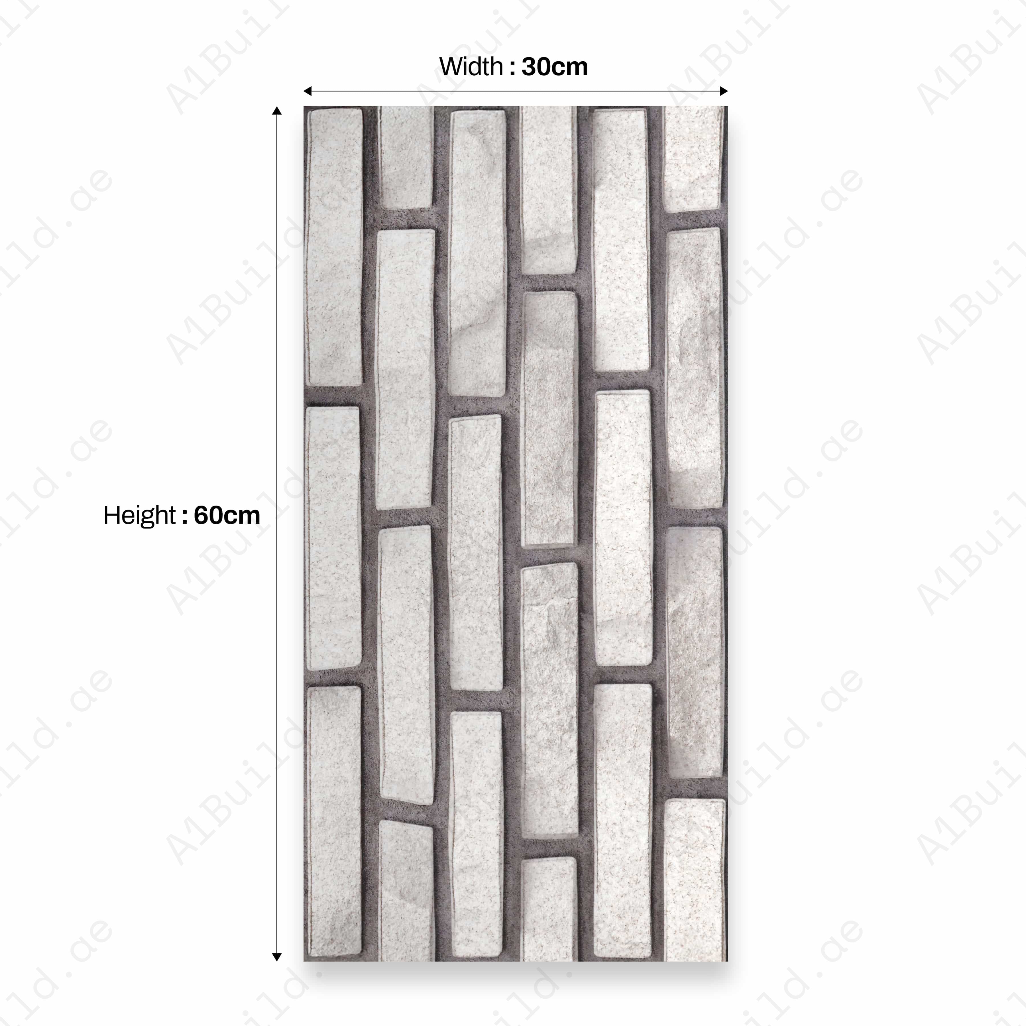 FUJI GRIS 30X60CM 09MM CERAMIC INDOOR OUTDOOR WALLS TILE