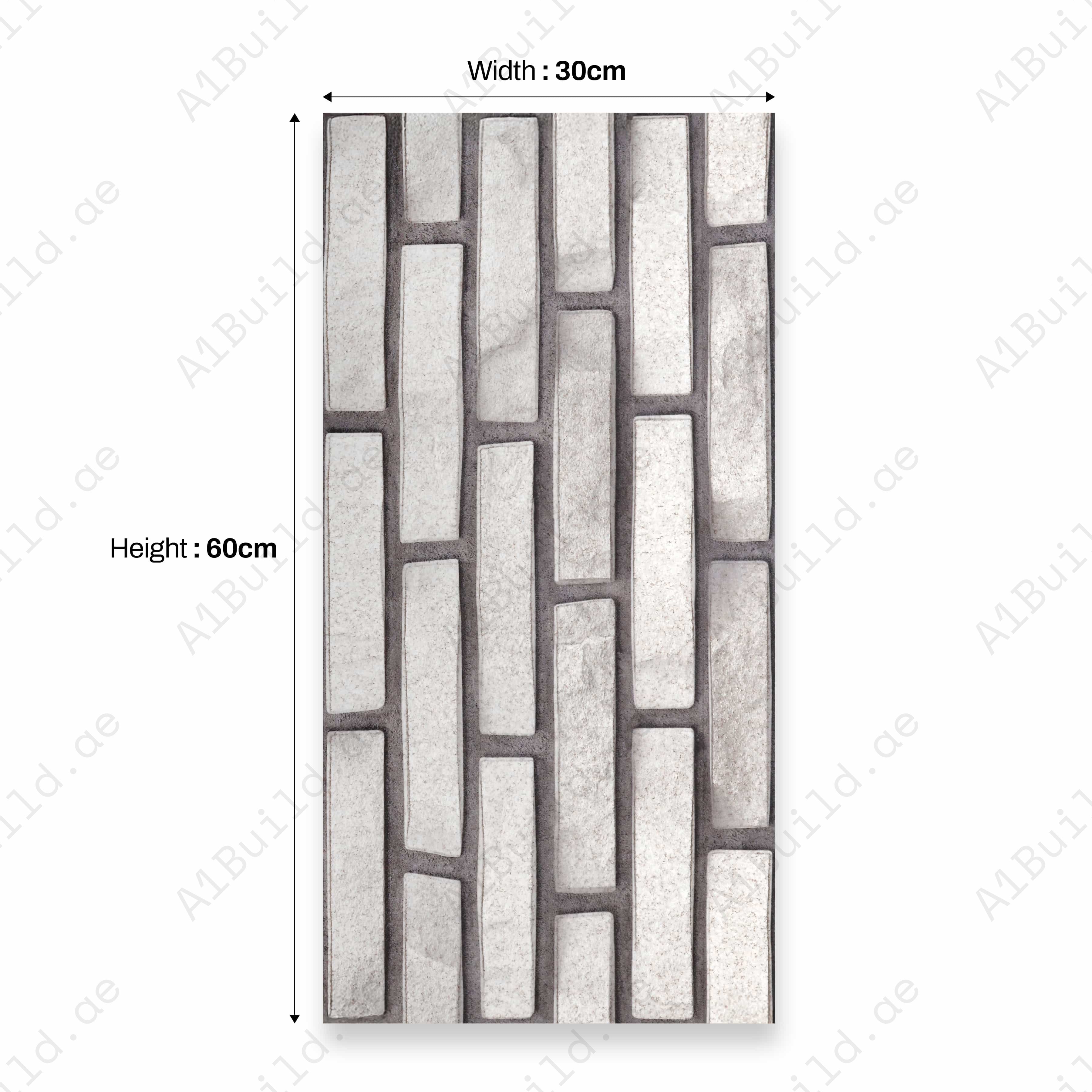 FUJI GRIS 30X60CM 09MM CERAMIC INDOOR OUTDOOR WALLS TILE
