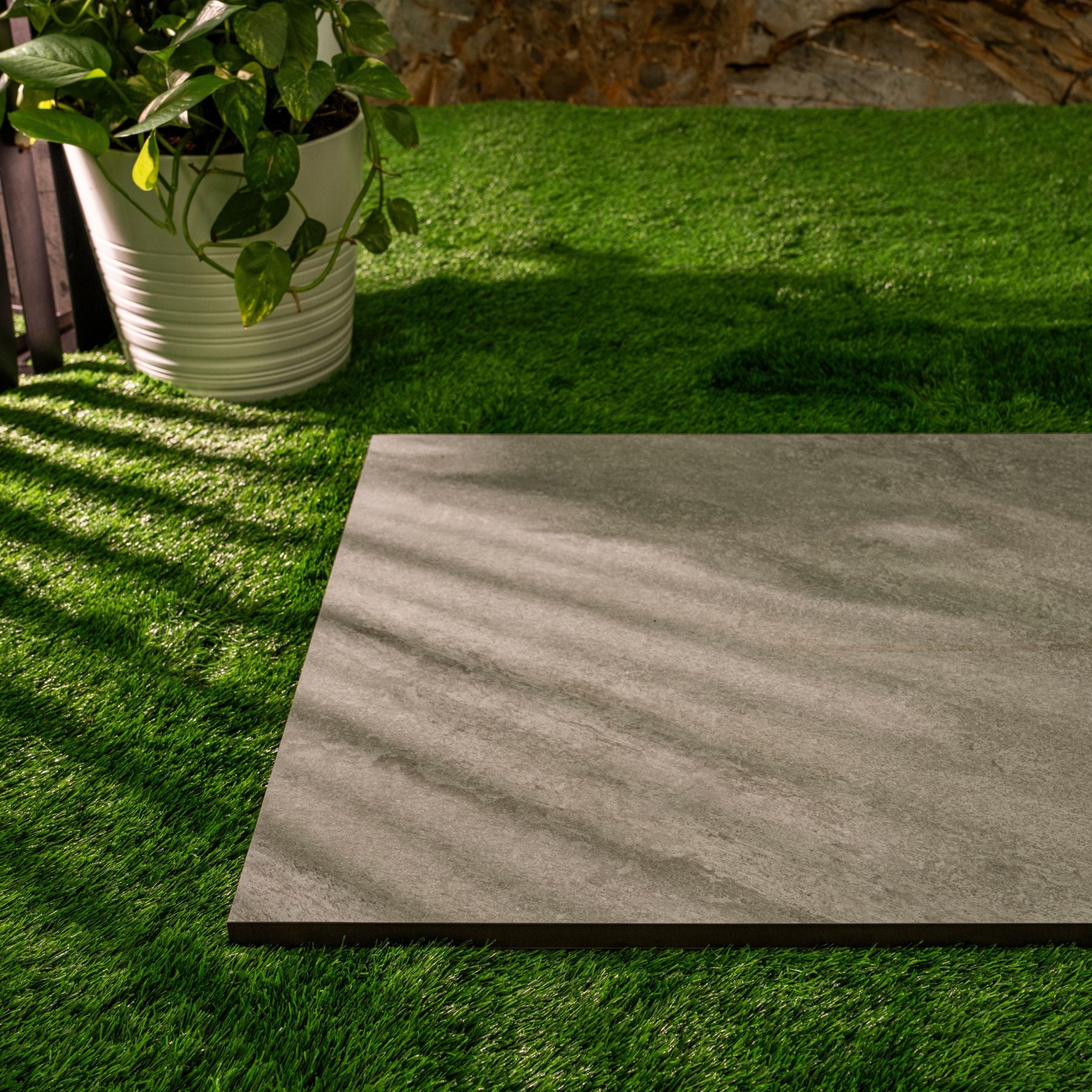 Foggy Slate 60x120cm x 20mm Matt R11 Porcelain Stone Floor Tile