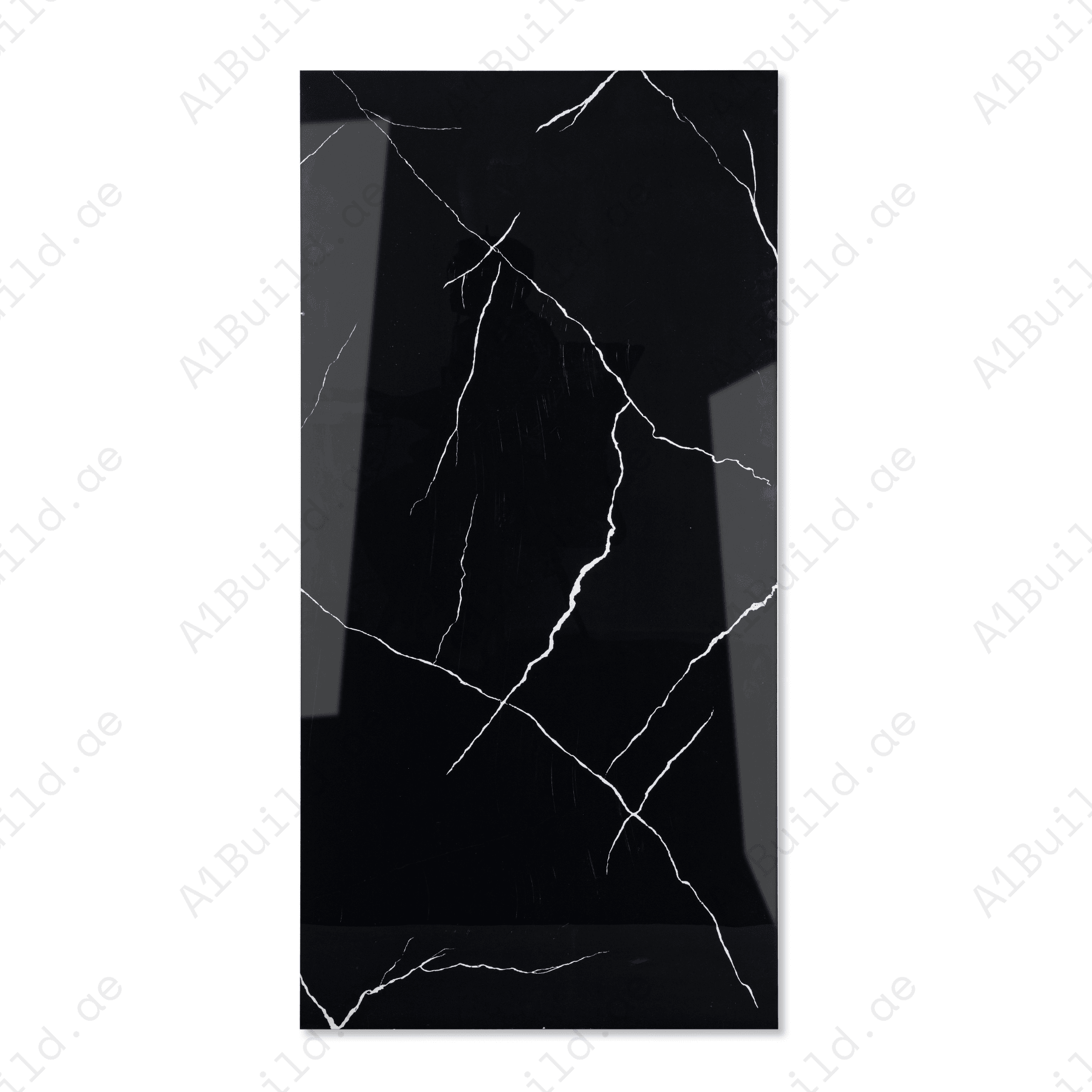 Forest Black porcelain tile 60x120cm 9mm thickness, bold marble look design, durable porcelain, ideal for luxury floors and walls.