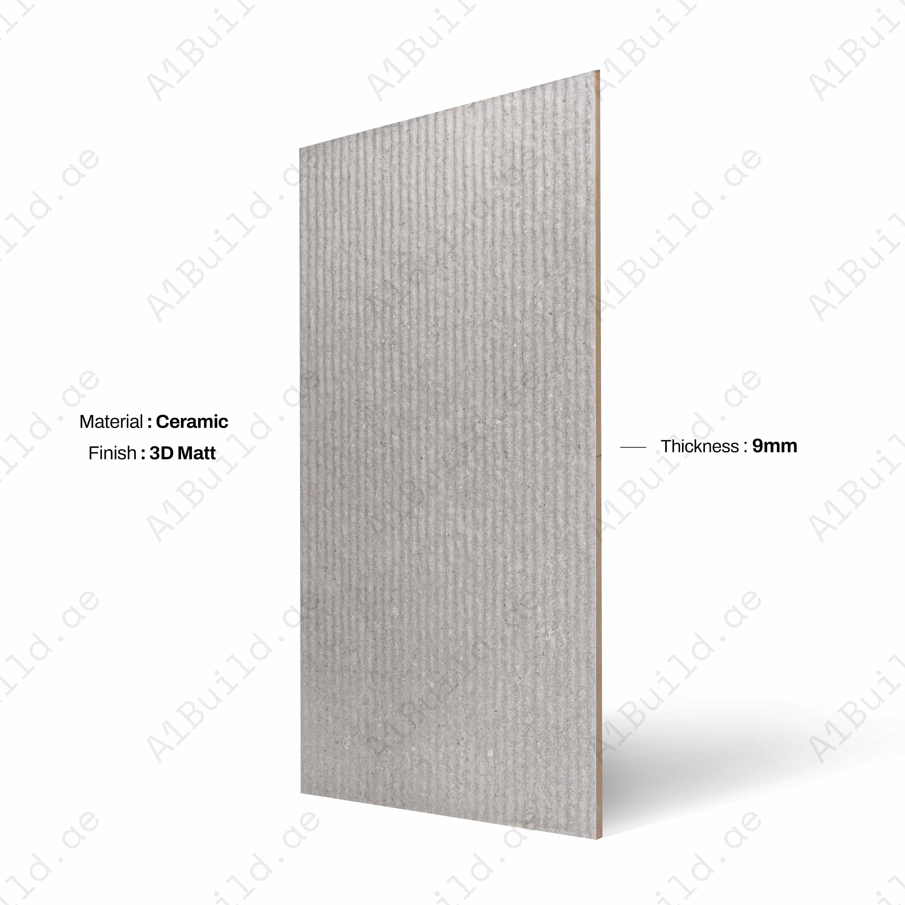 GREY 30X60CM 09MM CERAMIC INDOOR OUTDOOR WALLS TILE-1