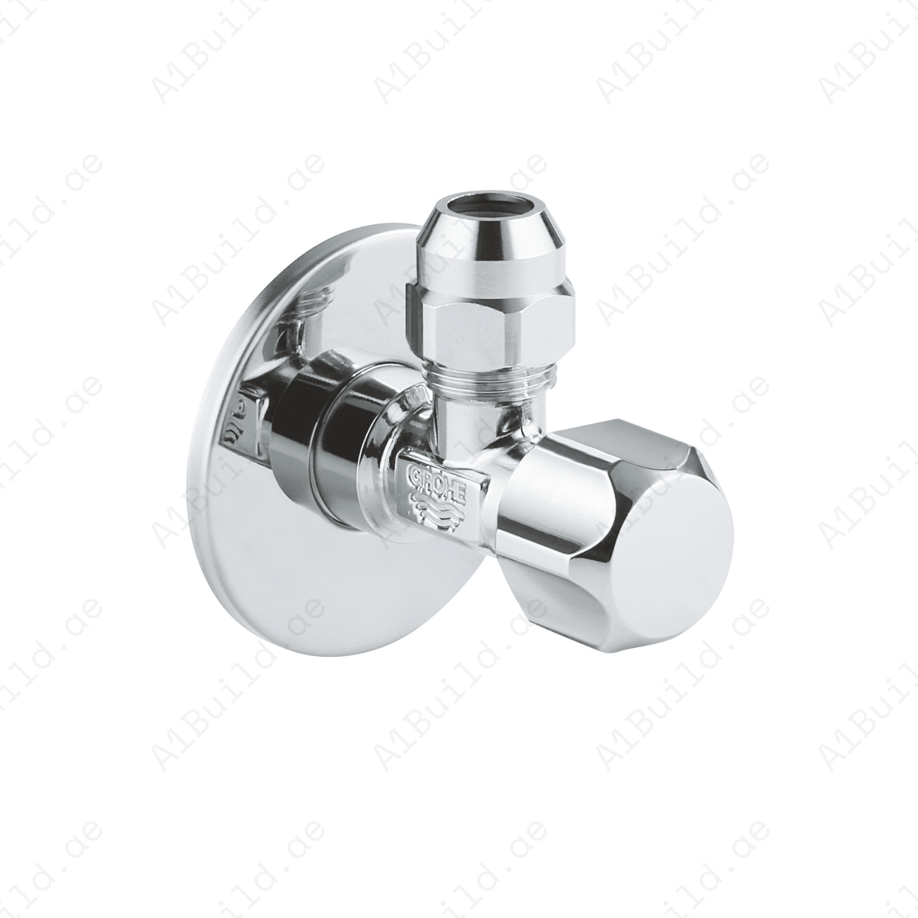 GROHE Angle Valve 1/2" – Brass Build, Compression Nut & Long-Life Finish