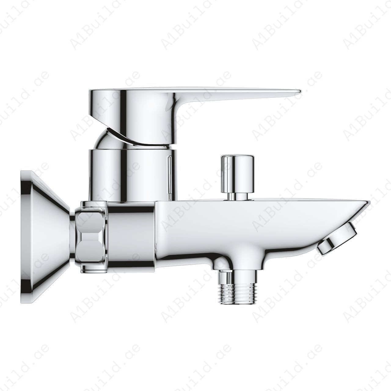 GROHE BauEdge Bath Mixer – Wall-Mounted, Water-Saving, with Bath/Shower Diverter