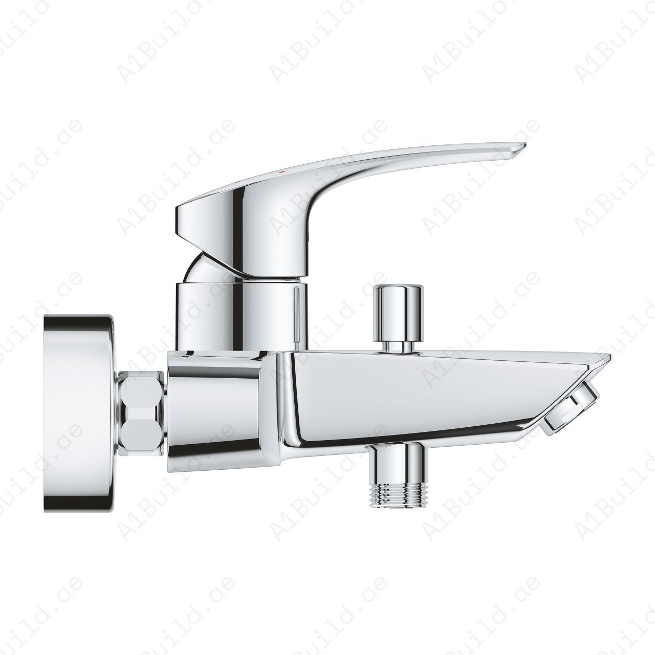 GROHE Eurosmart Single-Lever Bath Mixer – Wall-Mounted, SilkMove & Bath/Shower Diverter