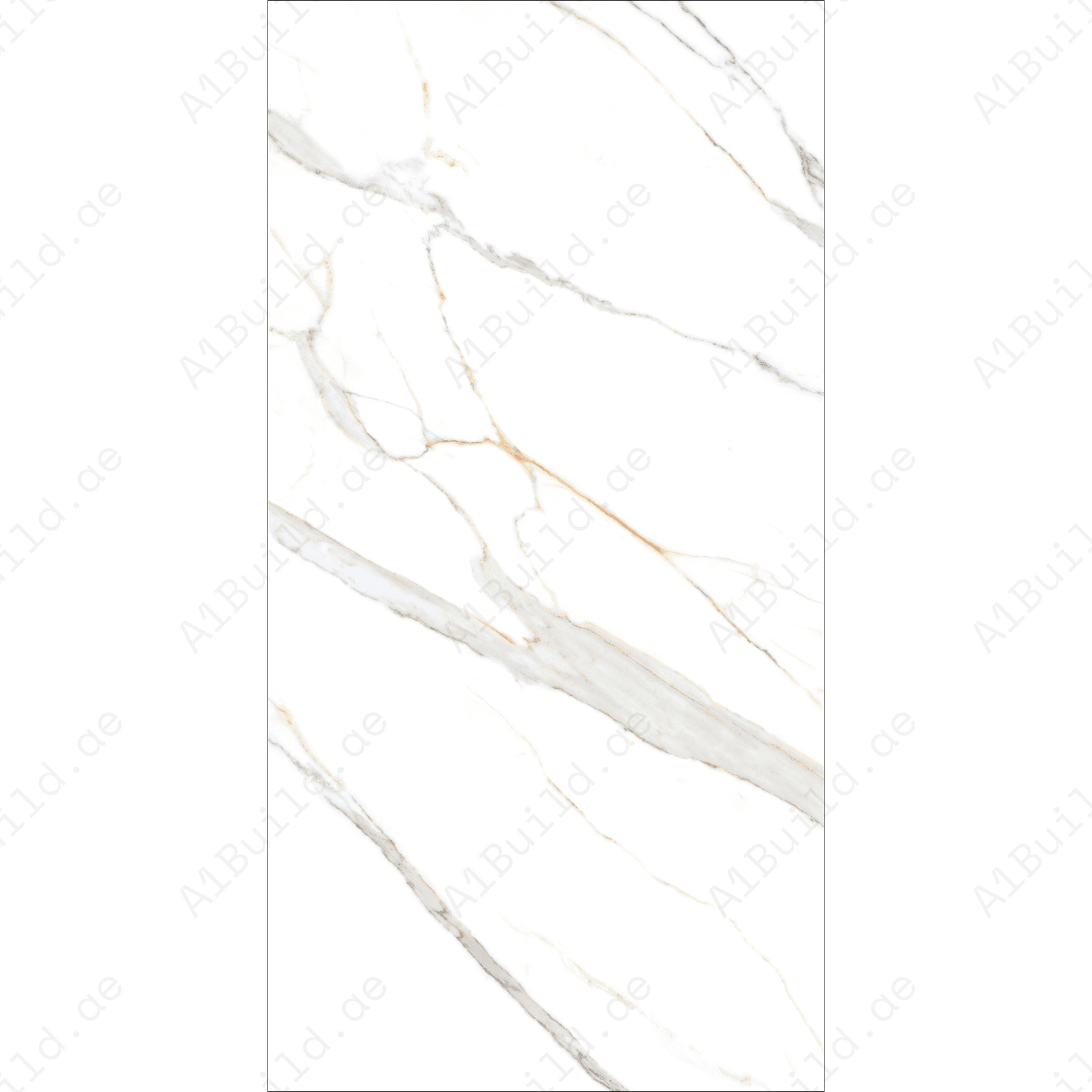 Gronza White High Gloss Book Match Porcelain Slabs | 120x240cm