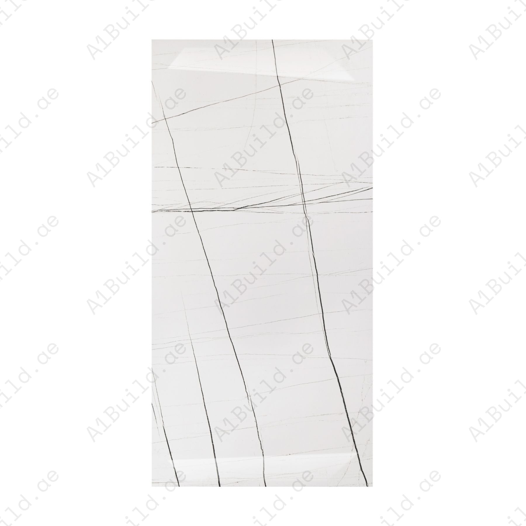 Galaxy White 80x160cm 9 mm glossy porcelain tiles. Sleek white marble-look floor & wall tiles for UAE homes & commercial interiors.
