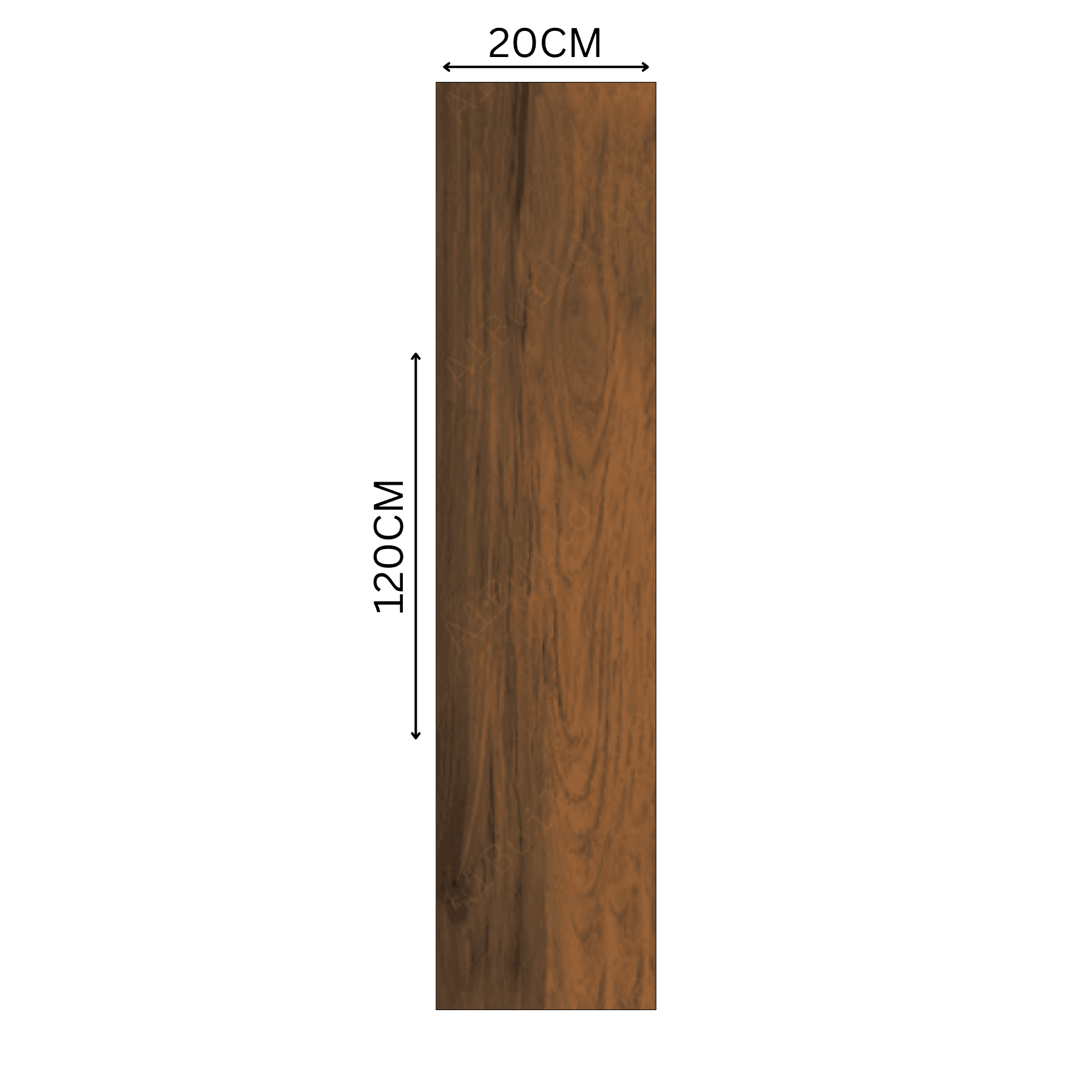 Geveeter Brown (20X120cm Matt Finish Parquet Porcelain Indoor, Floor Tiles)