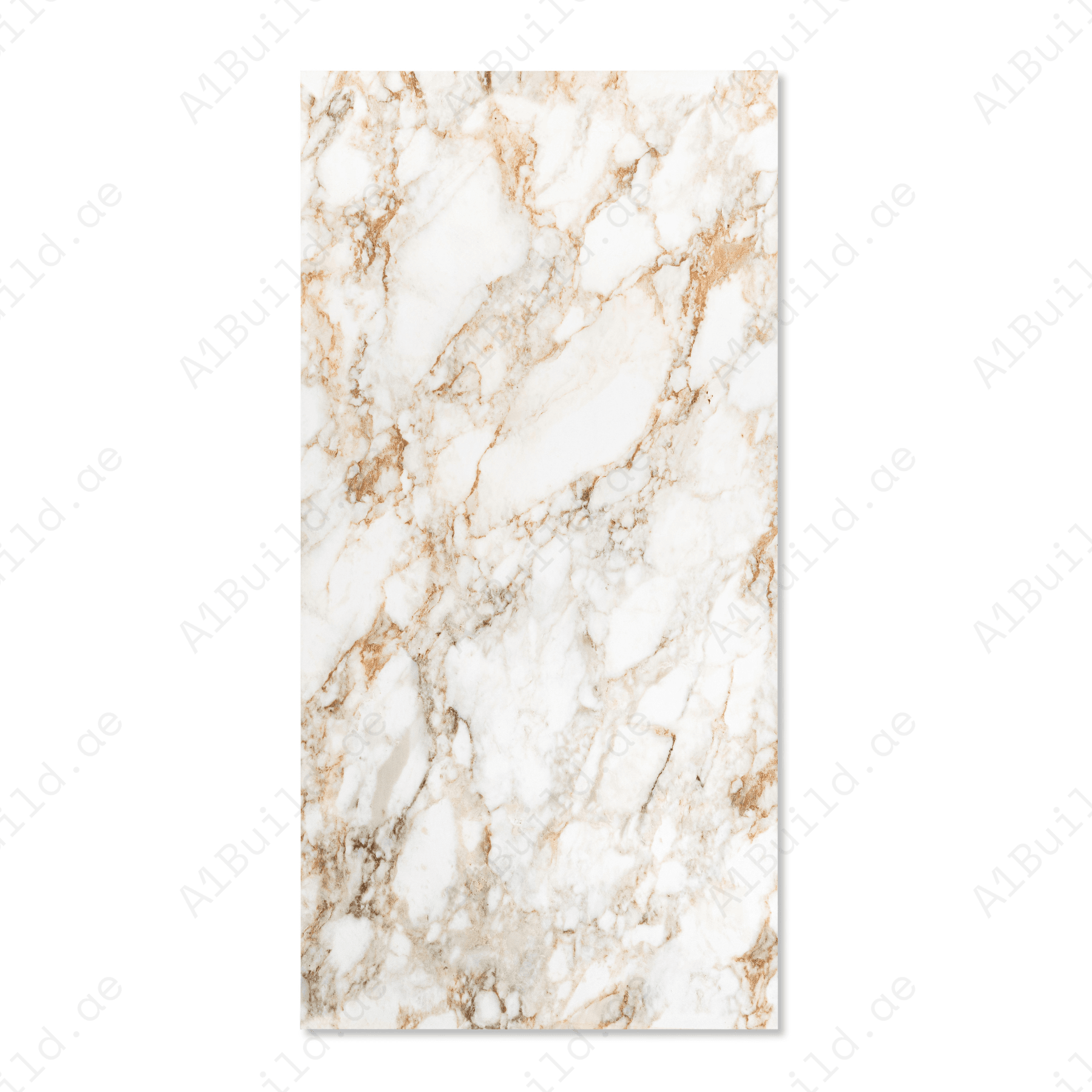 Giza Gold porcelain tile 60x120cm with 9mm thickness features a luxury marble look with gold veining, durable porcelain body for floors and walls.
