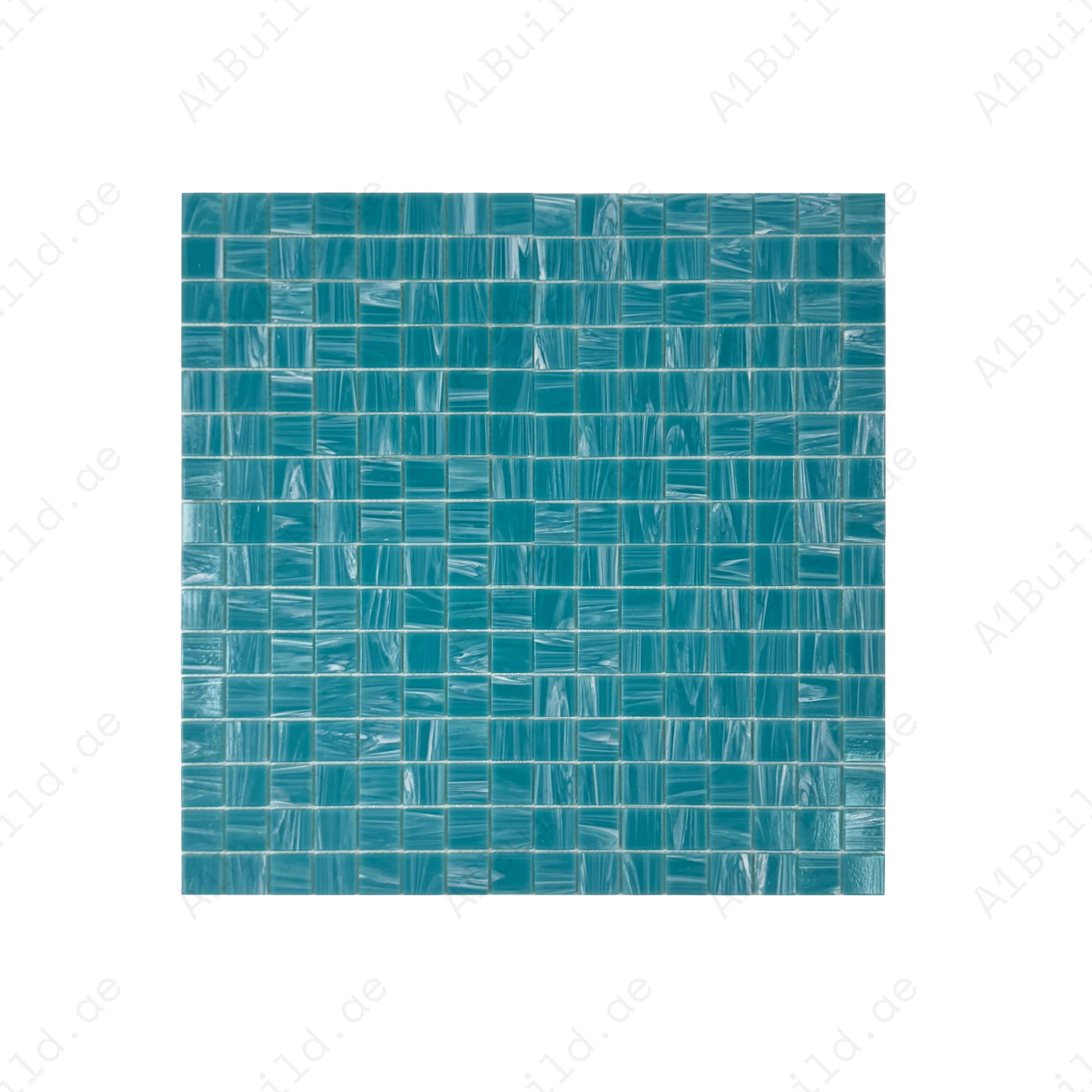 Glacial Artistry Cerulean Blue Cloud Glass Mosaic – durable, slip-resistant, waterproof & eco-friendly. Ideal for pools, spas, water walls & interiors.