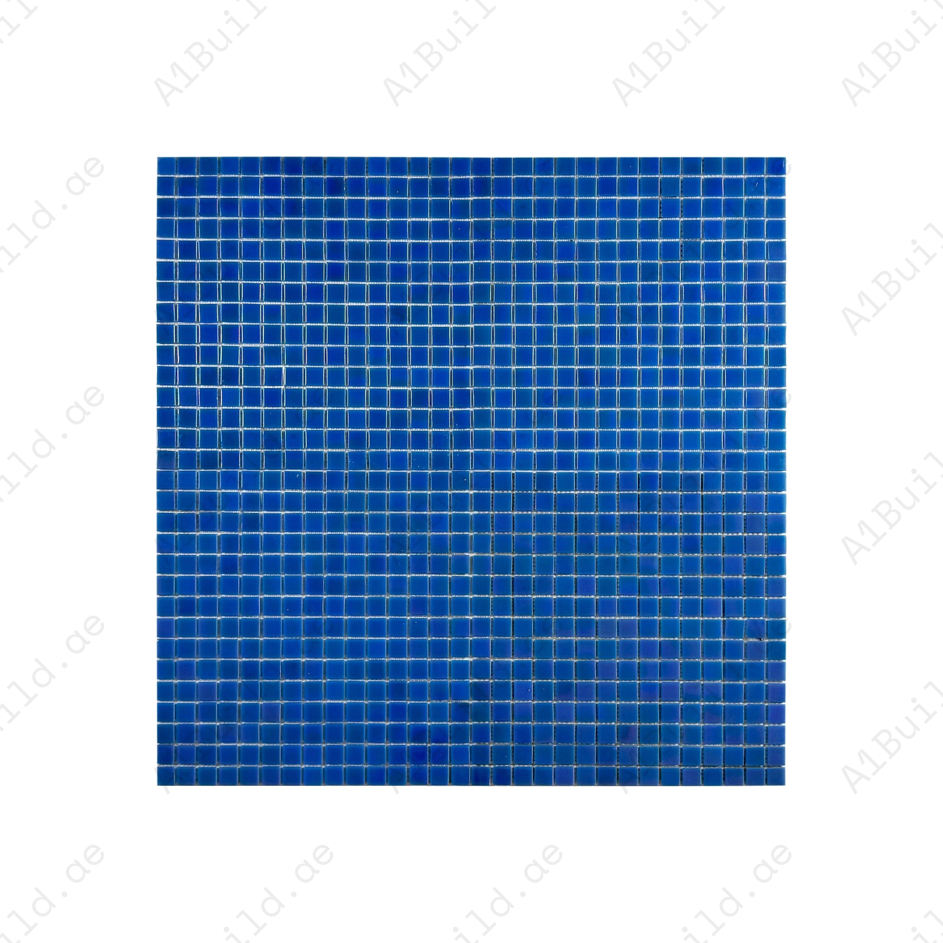 Glacial Artistry Cyan Blue Iridescent Glass Mosaic – premium UV & slip-resistant, eco-friendly tiles for pools, spas, fountains, water features & walls.