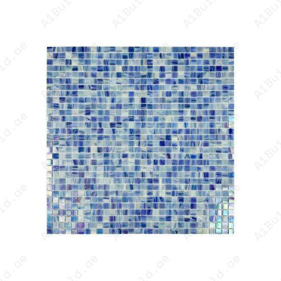 Glacial Artistry Daisy White, Blush Pink & Lilac Purple Glass Mosaic – durable, UV & slip-resistant, eco-friendly tiles for pools, spas & water features.
