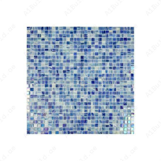 Glacial Artistry Daisy White, Blush Pink & Lilac Purple Glass Mosaic – durable, UV & slip-resistant, eco-friendly tiles for pools, spas & water features.