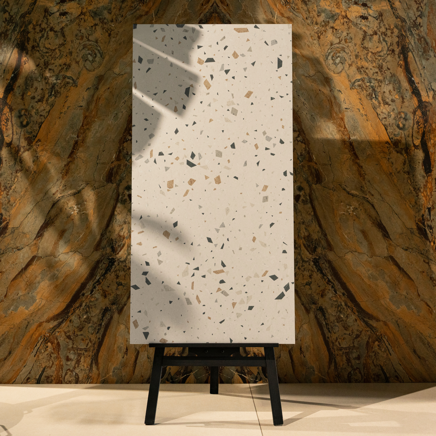 Glacier Bianco porcelain tile 60x120cm with 9mm thickness features a refined marble look, durable porcelain body, ideal for floors and walls.