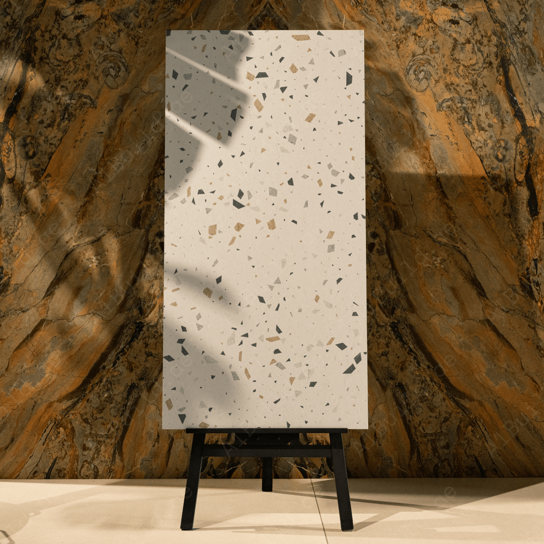 Glacier Bianco porcelain tile 60x120cm with 9mm thickness features a refined marble look, durable porcelain body, ideal for floors and walls.