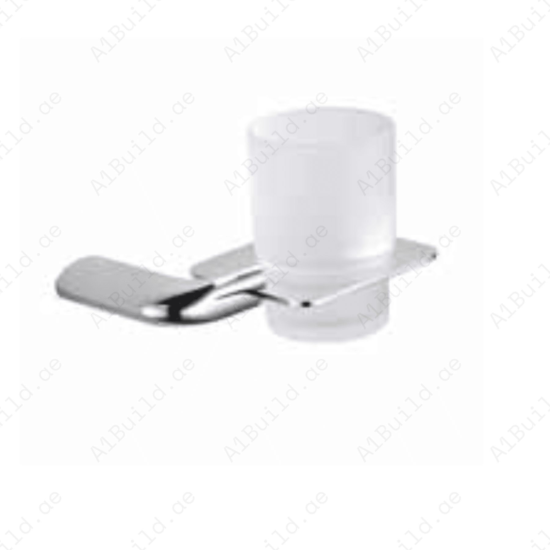 Glasstumblerholderwithwallfasteningusingscrewsanddowelsfix