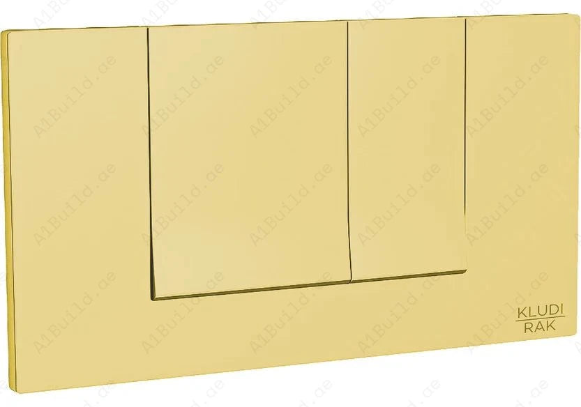 Gold Dual Flush Plate for Concealed Cistern