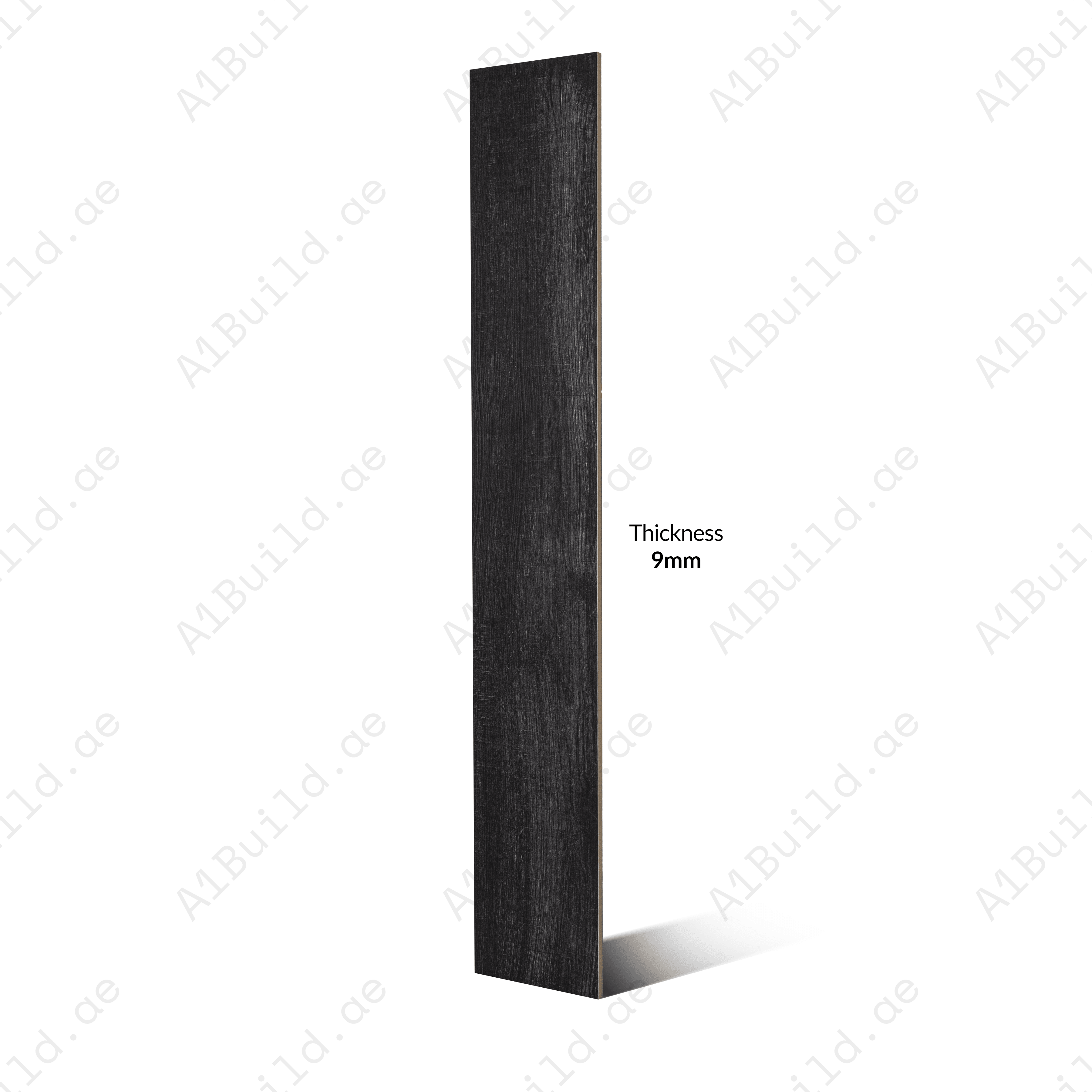 Graphite Black 20x12cm porcelain tile with 09mm thickness. Bold graphite tone, durable and elegant for walls, kitchens, and accent interiors.