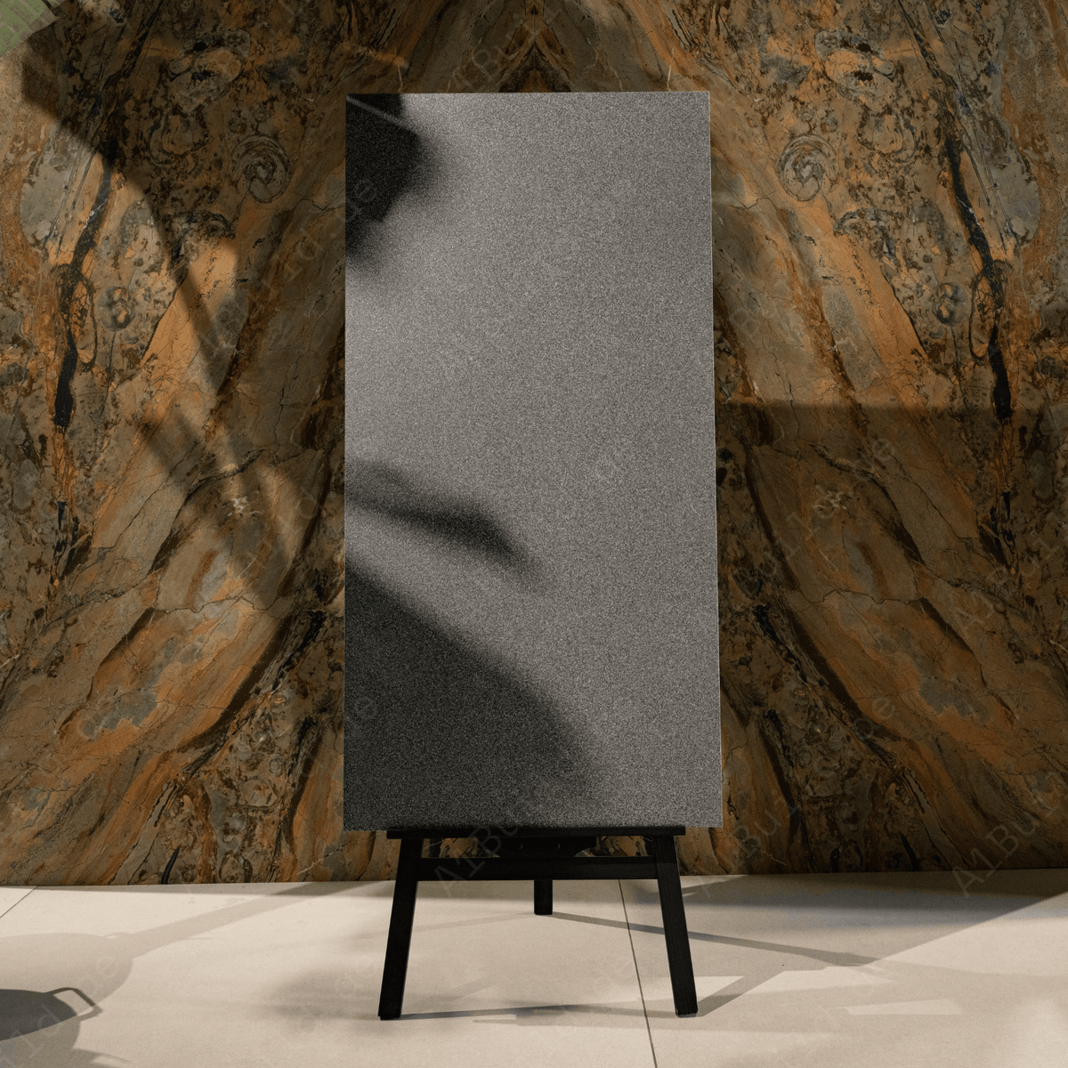 Graphite Storm porcelain tile 60x120cm with 9mm thickness, dark marble look, durable porcelain, ideal for floors and walls.