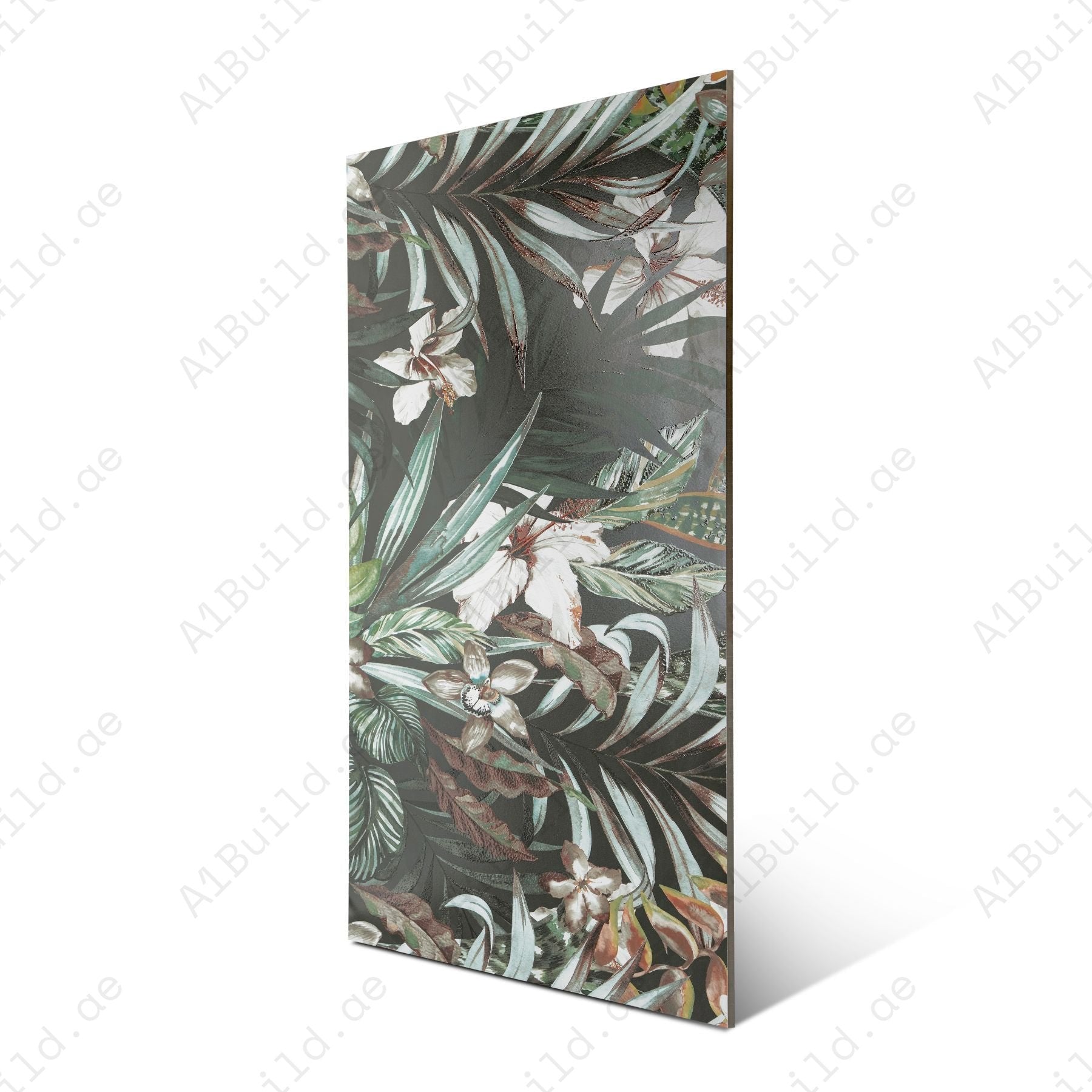 Green Meadows A & B 60x120cm porcelain tiles with glitter on matt finish. Durable, slip-resistant, and elegant for modern walls and floors.