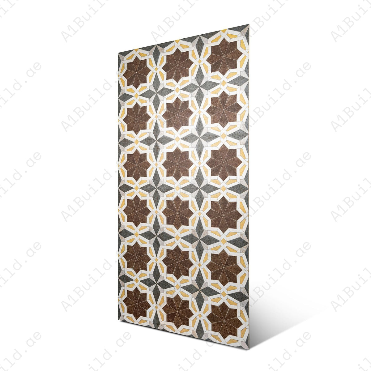 Grescon Brown 60x120cm porcelain tile with craftech matt finish. Durable, slip-resistant, and elegant for walls and flooring in modern interiors.