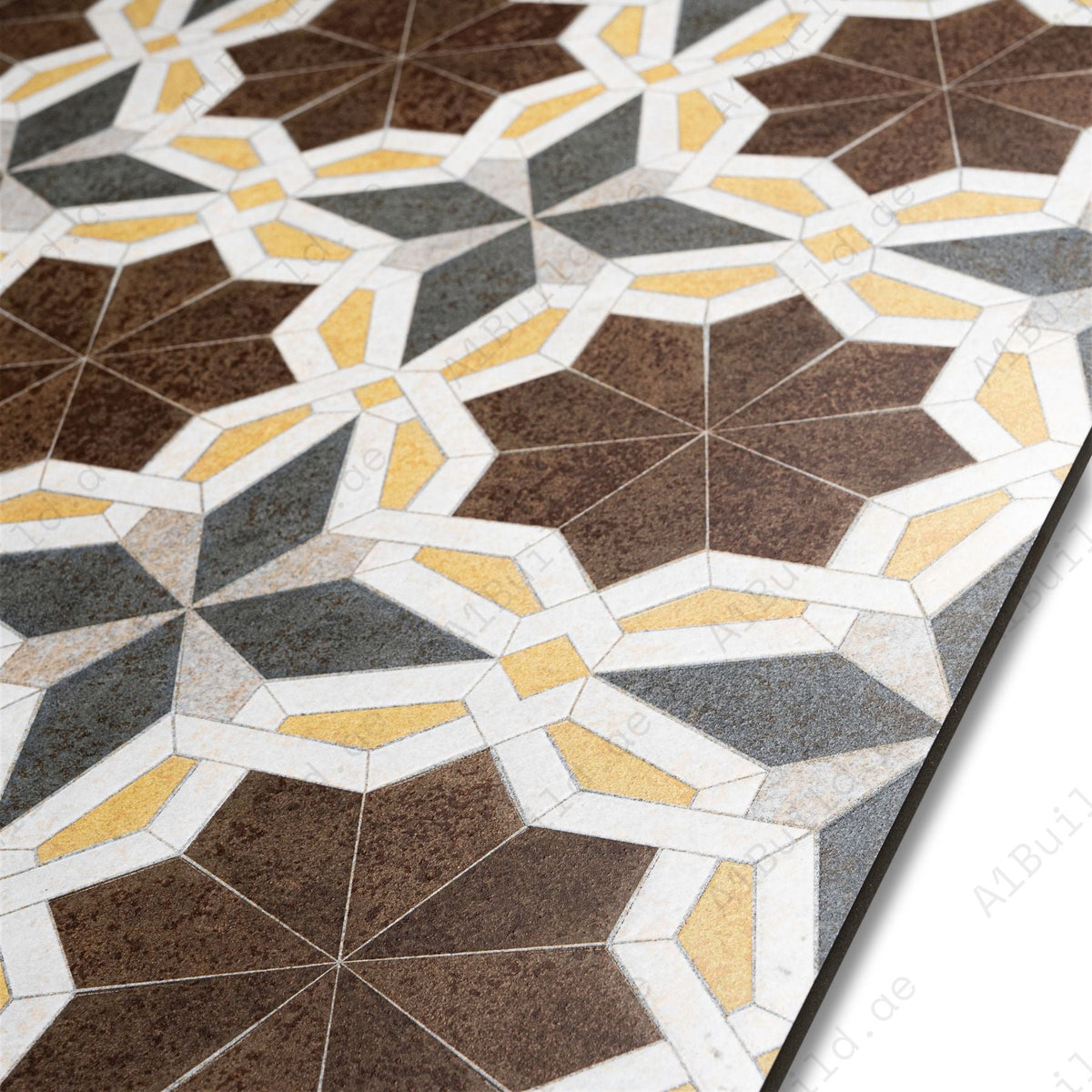 Grescon Brown 60x120cm porcelain tile with craftech matt finish. Durable, slip-resistant, and elegant for walls and flooring in modern interiors.