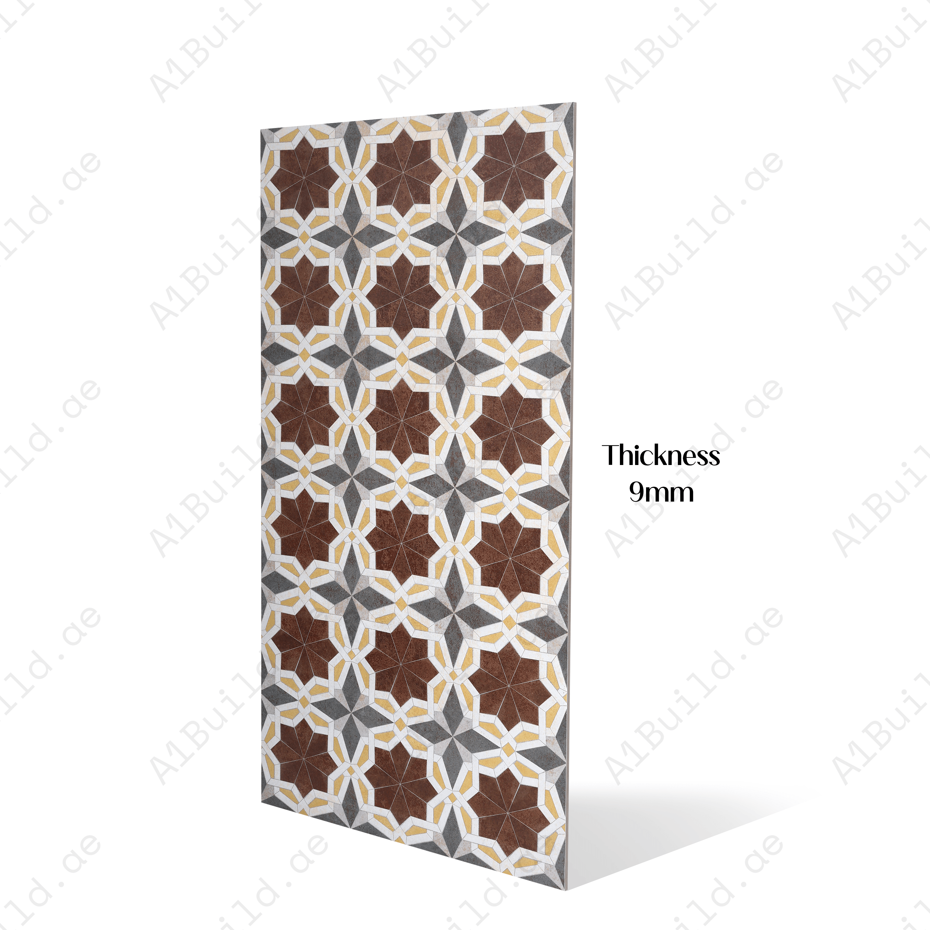 Grescon Brown Porcelain Tile 60x120cm with Crafttech finish. Premium 9mm thickness, durable and stylish. Perfect for modern walls and floors.