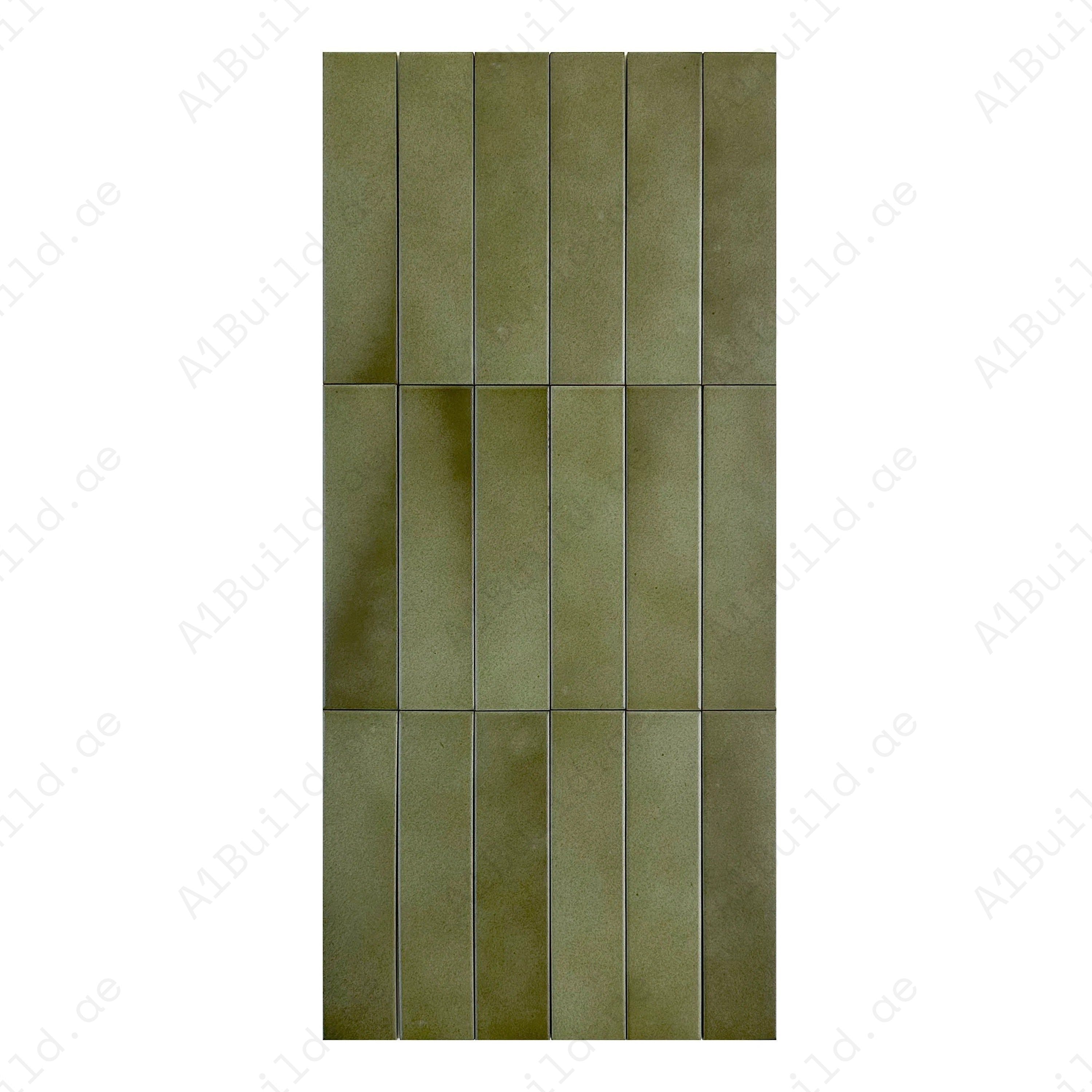 Grey Mixed Matte Porcelain Tiles – 60x260mm long-strip design, waterproof, scratch & mold-resistant. Perfect for kitchens, bathrooms, floors, walls & interiors.