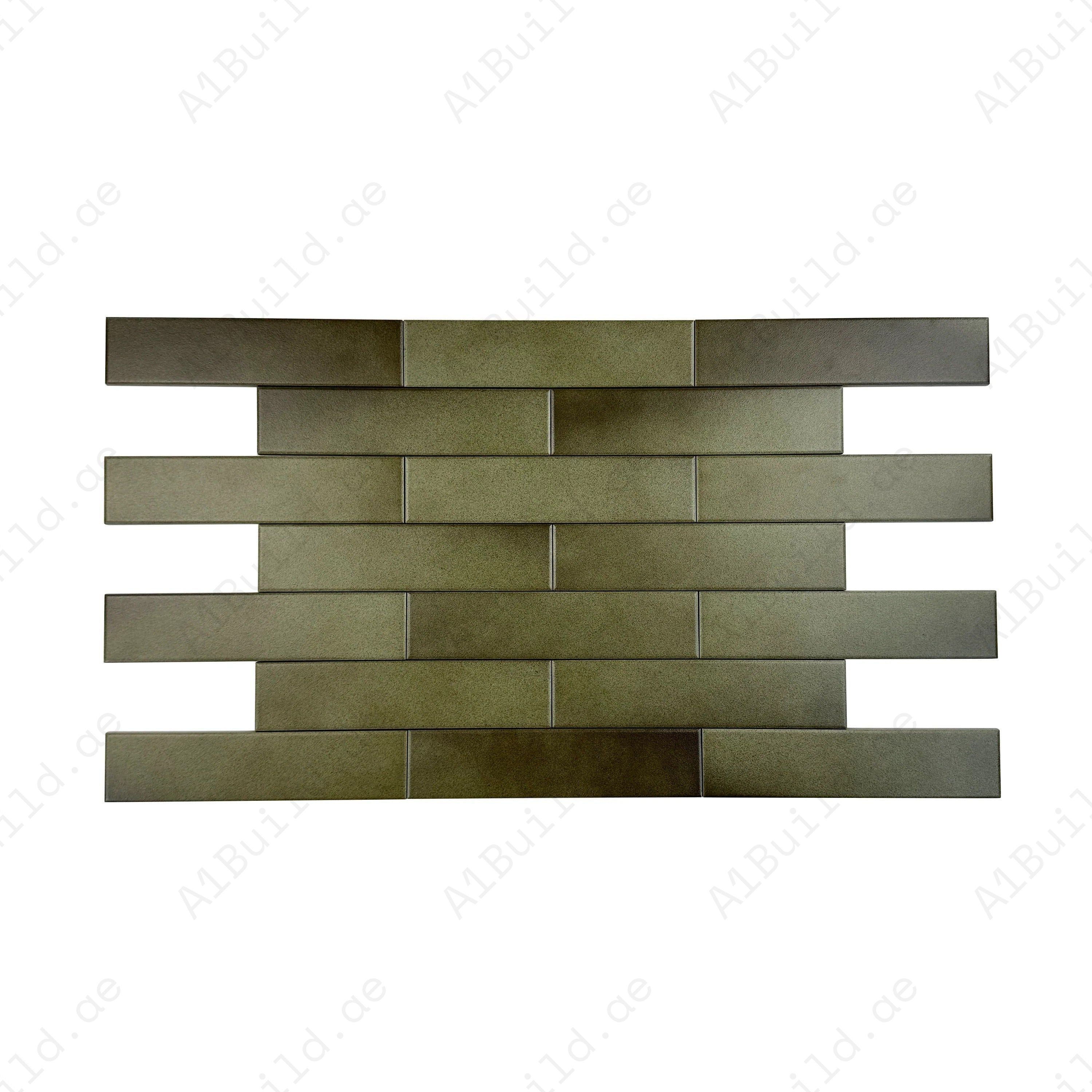 Grey Mixed Matte Porcelain Tiles – 60x260mm long-strip design, waterproof, scratch & mold-resistant. Perfect for kitchens, bathrooms, floors, walls & interiors.