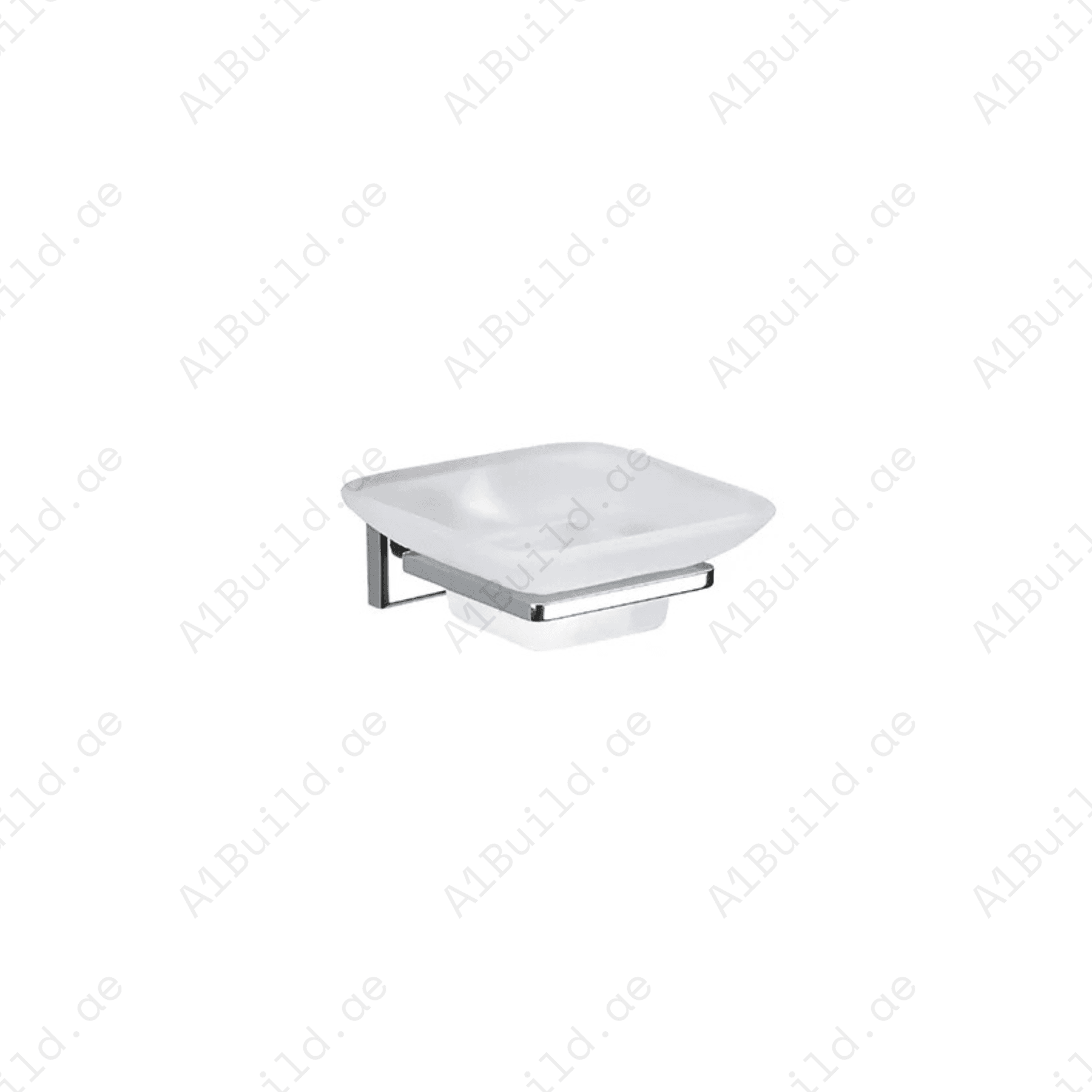 HARMONY Chrome Soap Dish with Glass Bowl - Wall Mounted