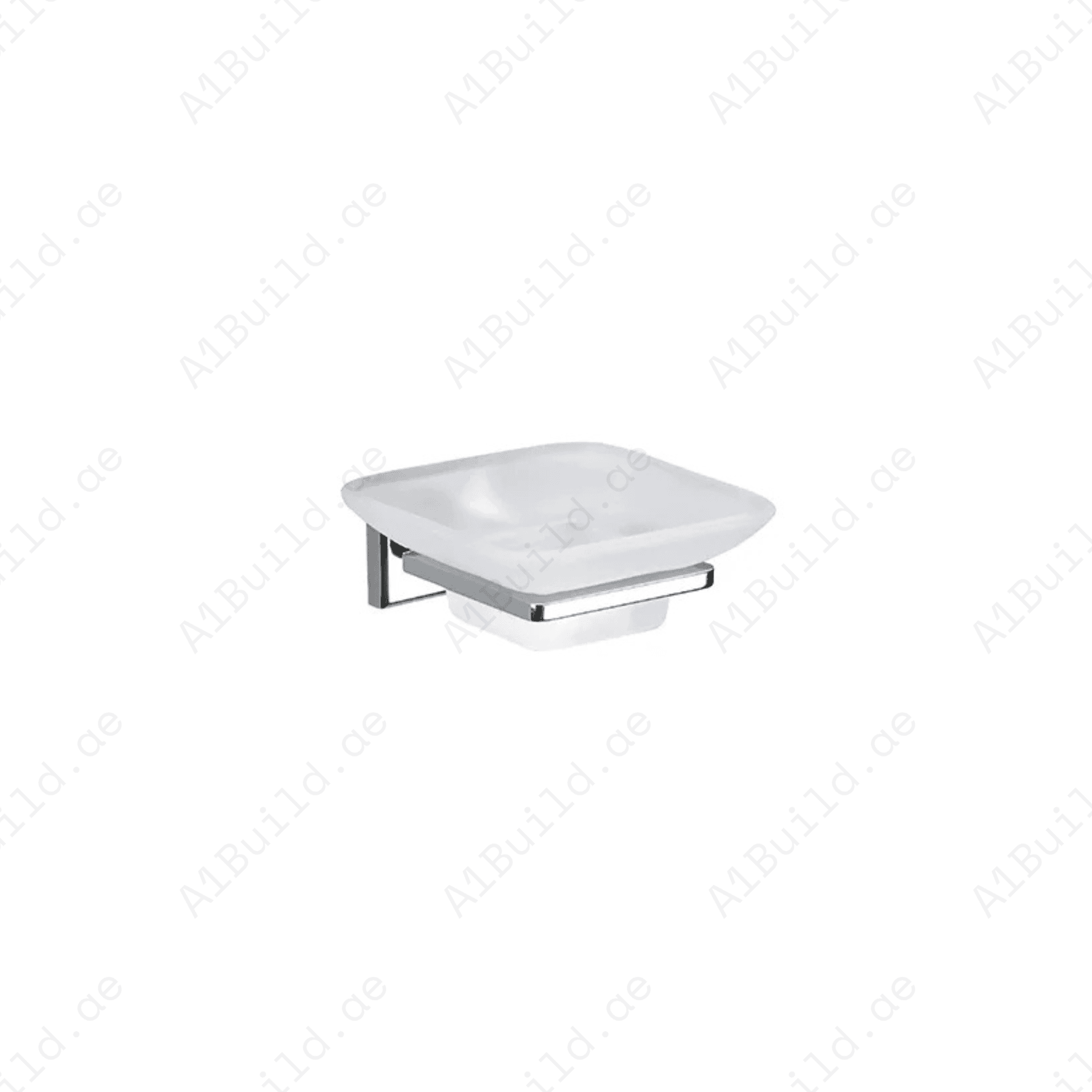 HARMONY Chrome Soap Dish with Glass Bowl - Wall Mounted