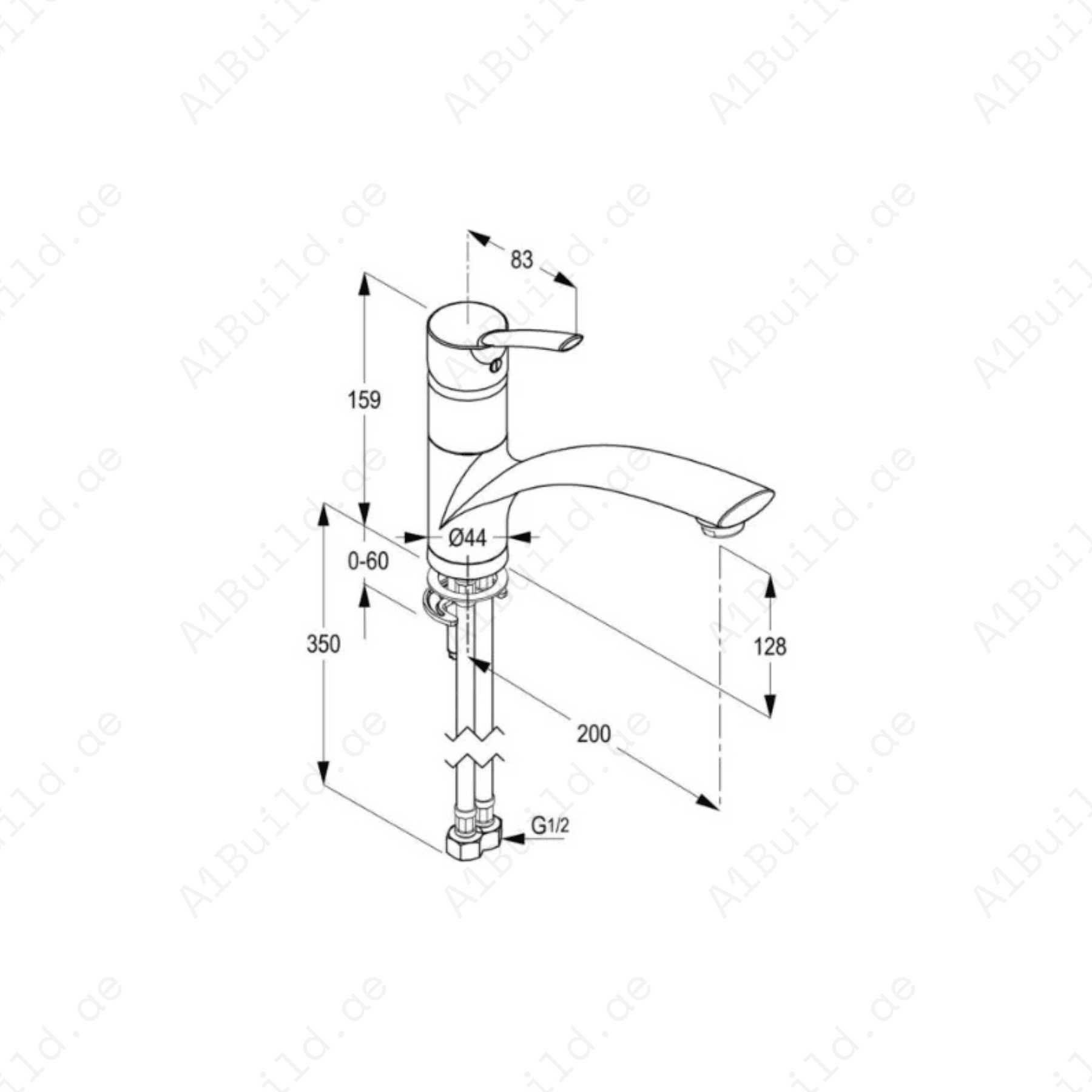 HARMONY Single Lever Sink Mixer | Chrome Finish & Water-Efficient