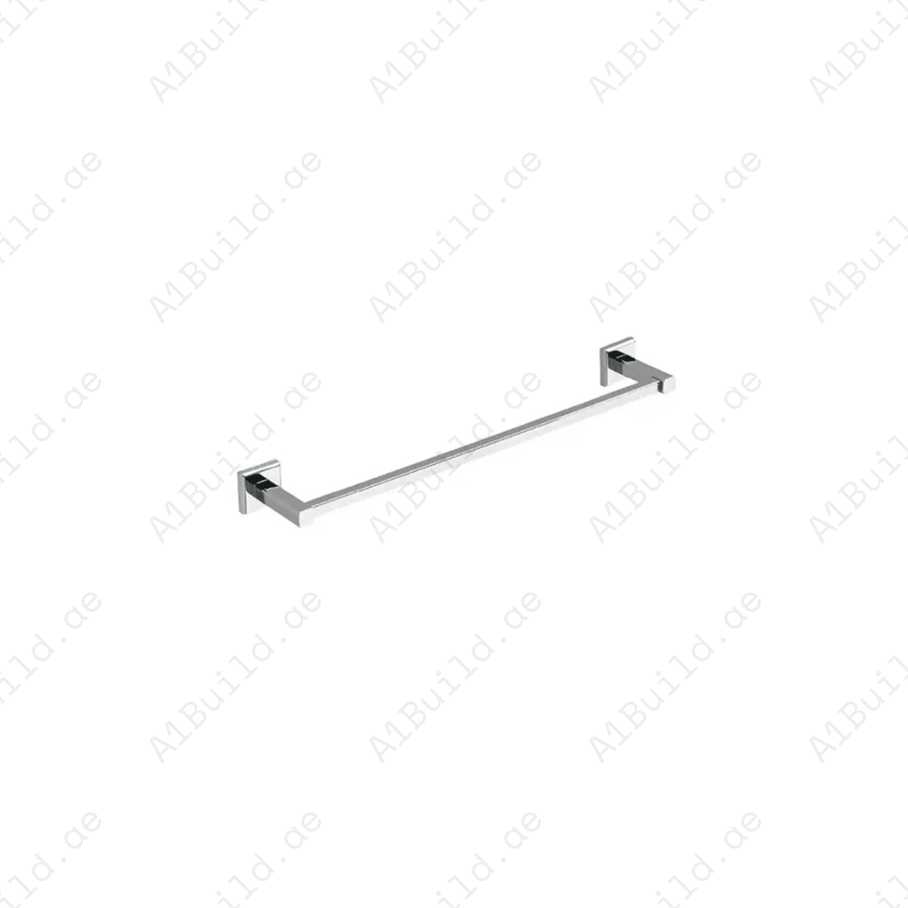 HARMONY Single Towel Bar 440 mm in Chrome | Wall Fastening with Screws