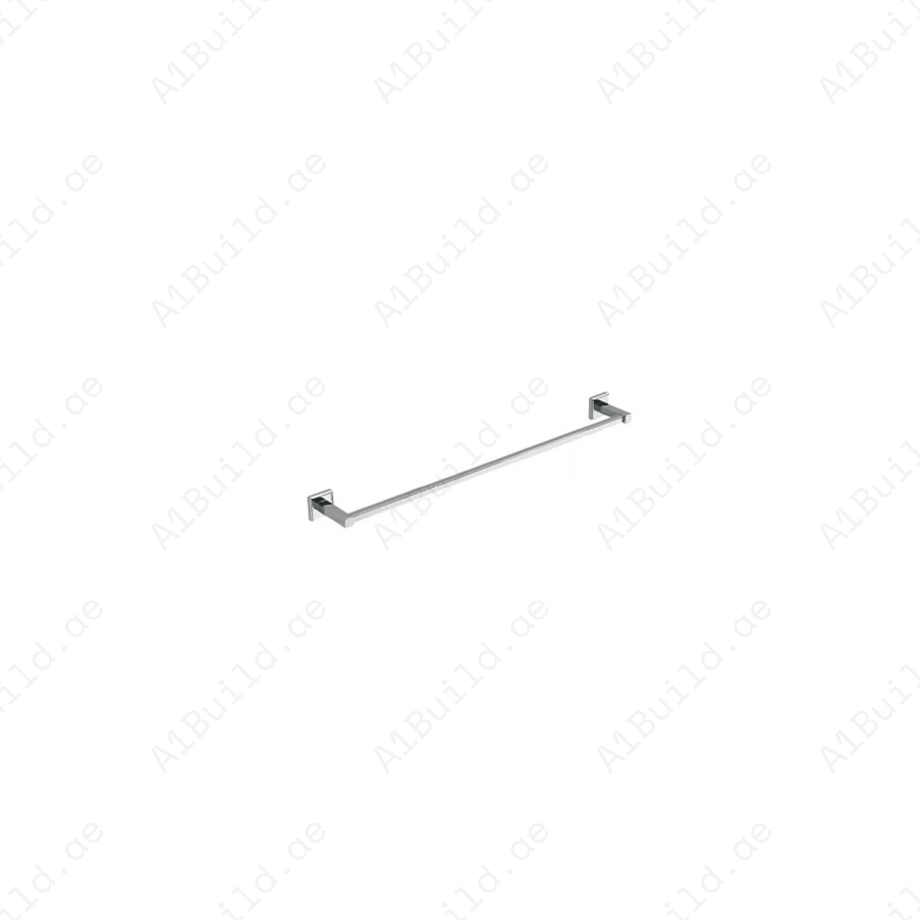 HARMONY 610mm Single Towel Bar in Chrome | Wall Fastening with Screws