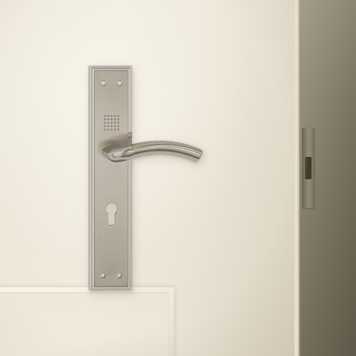 HP.9805.9611 premium Zinc Alloy door lock with Satin Nickel Chrome Plated finish. Designed for elegant interiors, smooth operation, and reliable everyday performance.