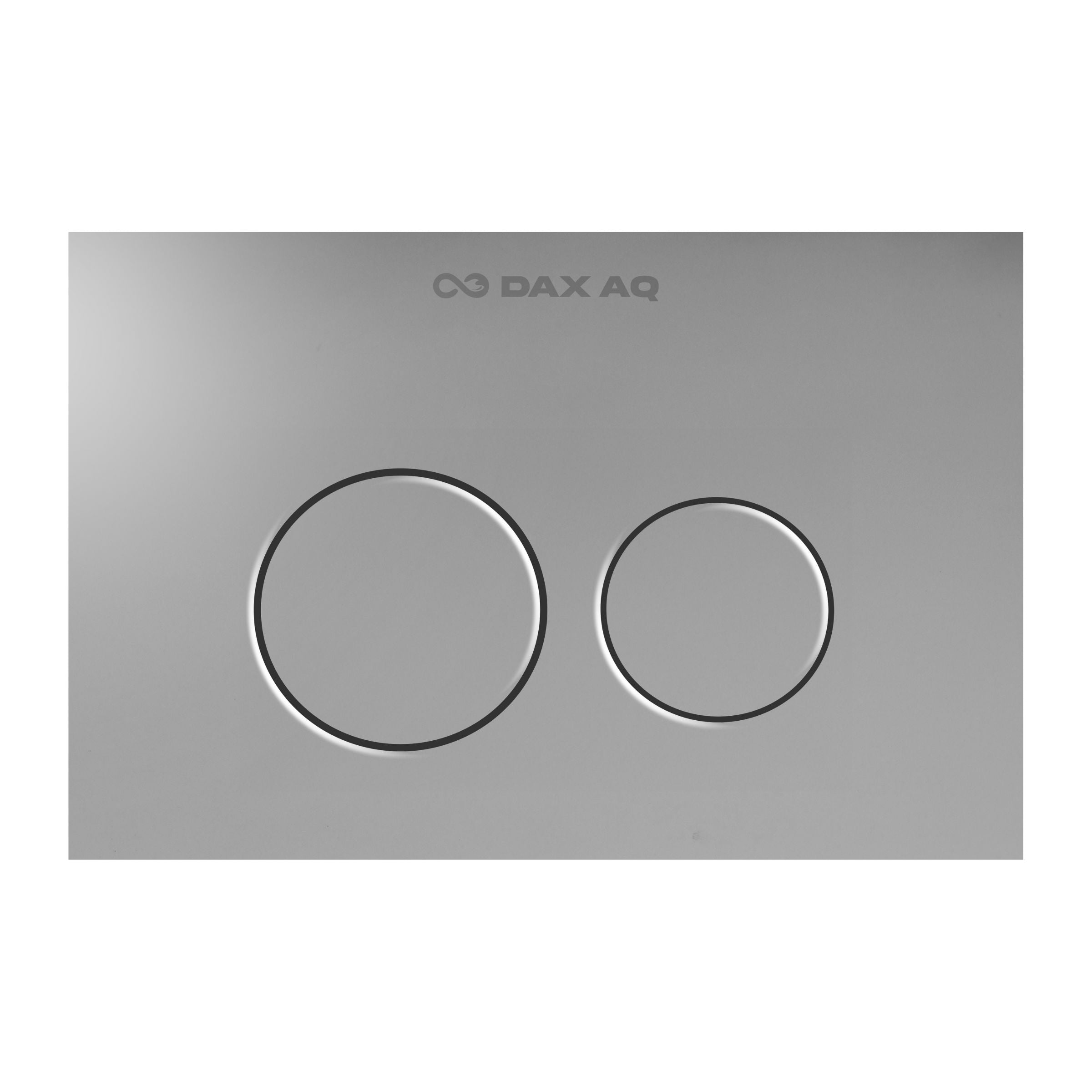 Halo Silver Matt flush plate with dual-flush control, scratch-resistant surface, water saving and modern minimalist design for premium bathrooms.