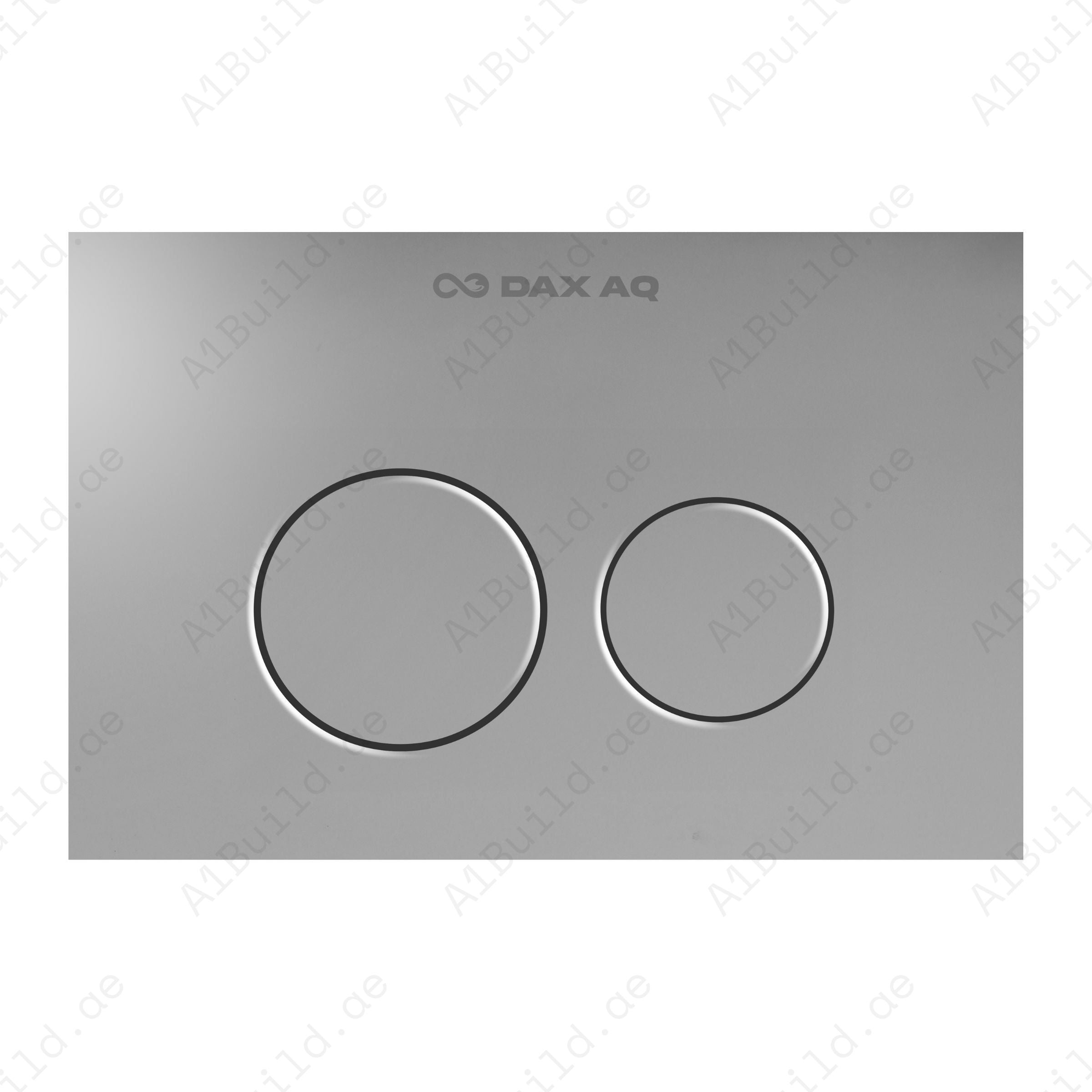 Halo Silver Matt flush plate with dual-flush control, scratch-resistant surface, water saving and modern minimalist design for premium bathrooms.