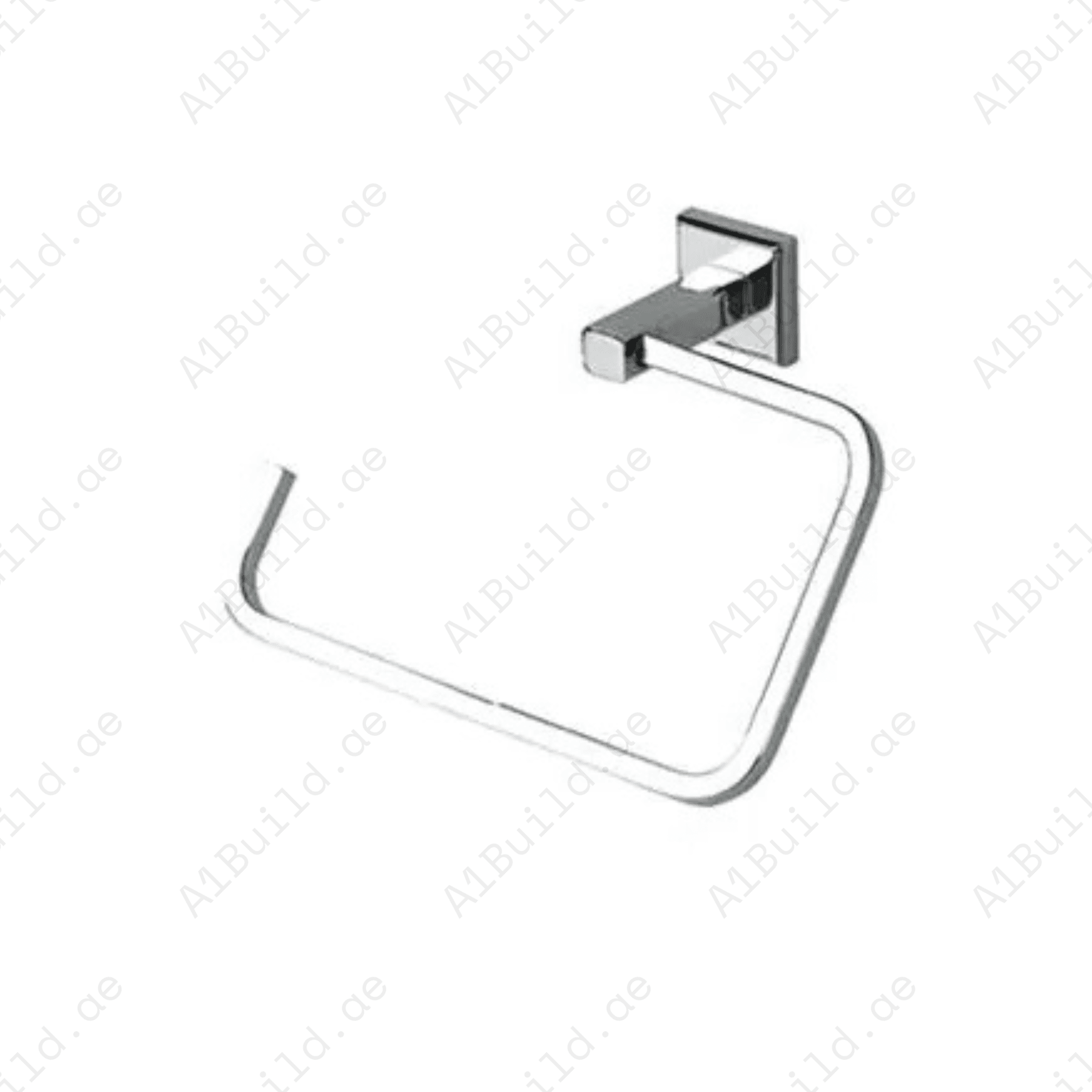 HarmonyTowelRing_Rectangular_ChromeFinishwithWallFastening_2