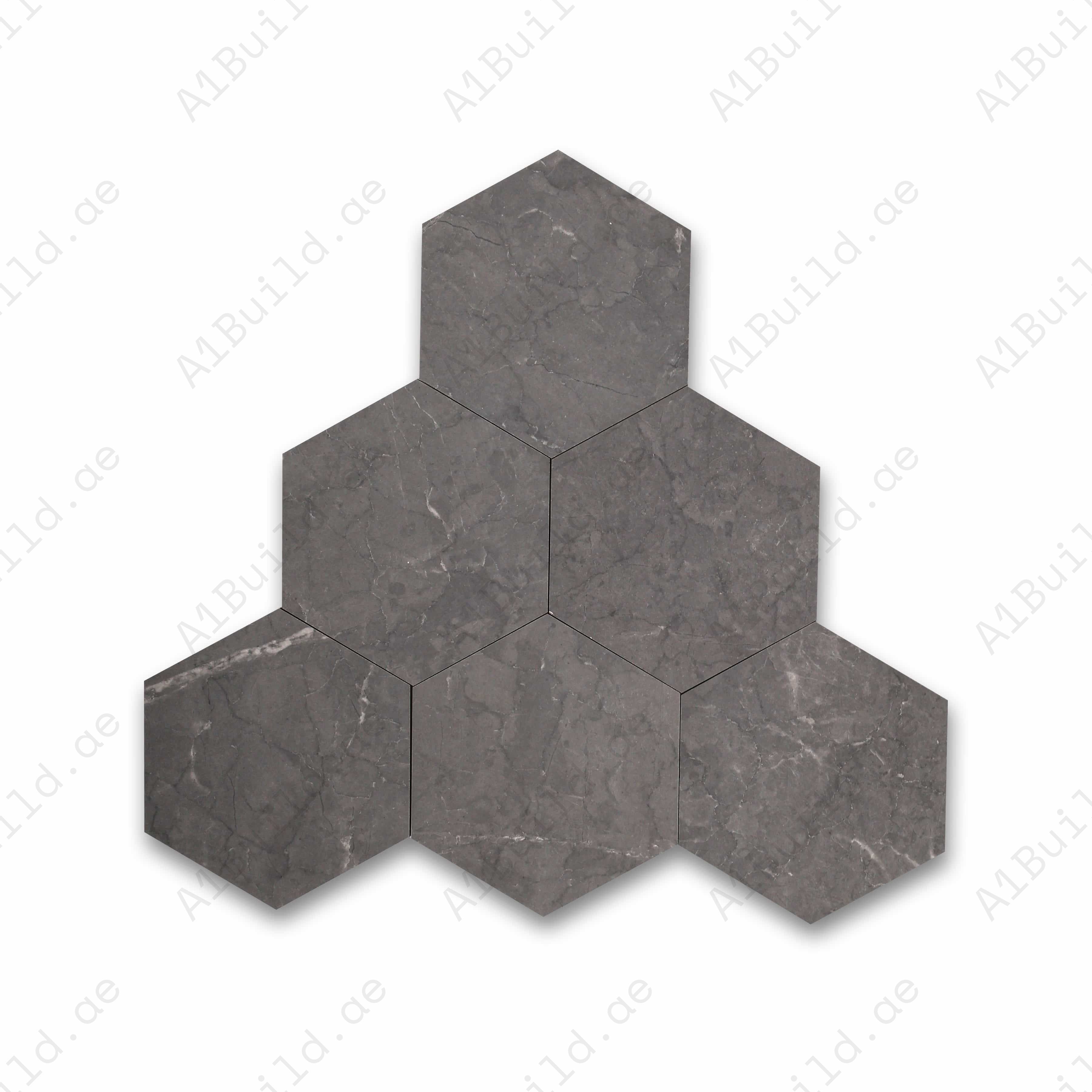 Clearance stock! 20x20cm hexagonal porcelain tiles, 09mm thick, for indoor floors & outdoor walls. Stylish, durable & perfect for UAE homes.