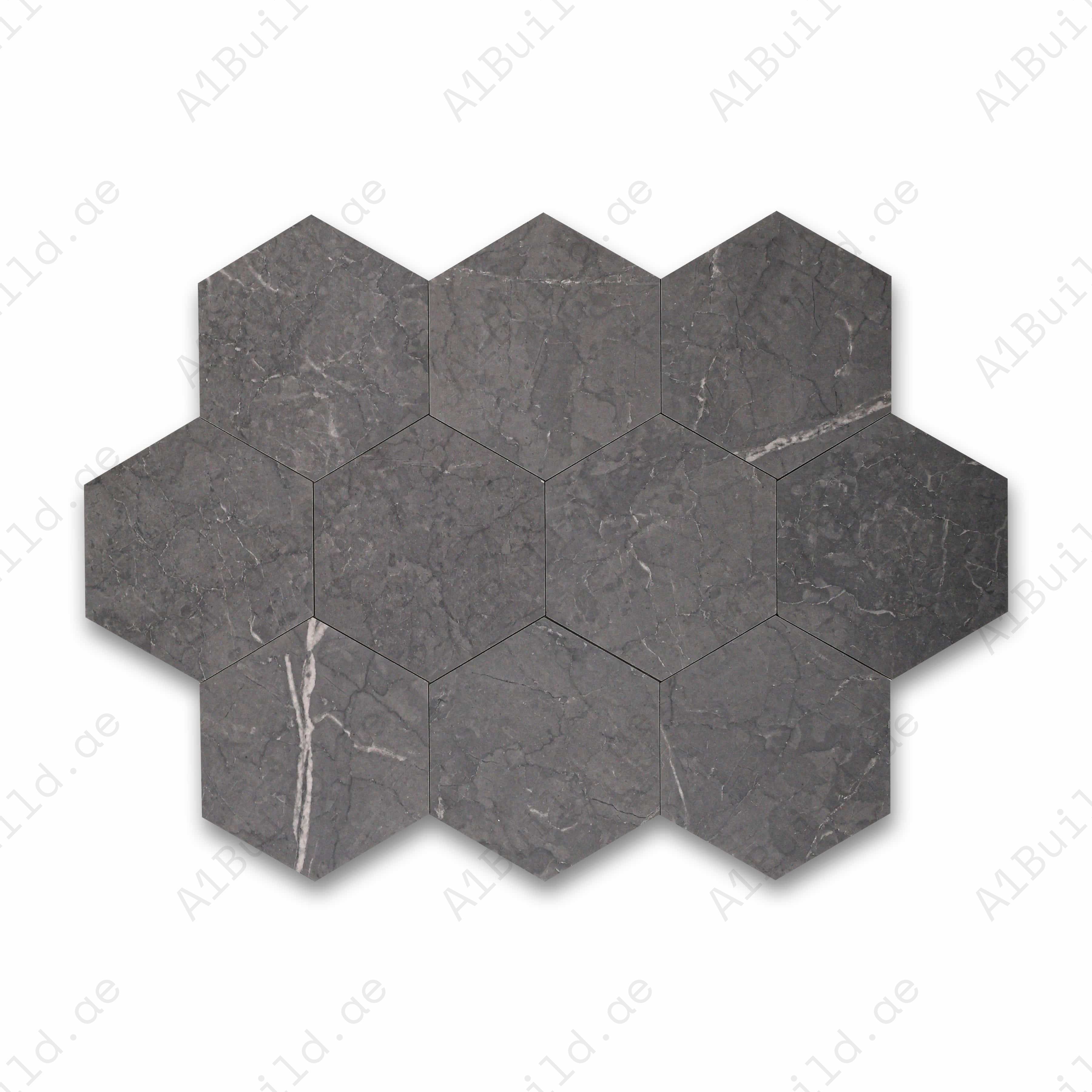 Clearance stock! 20x20cm hexagonal porcelain tiles, 09mm thick, for indoor floors & outdoor walls. Stylish, durable & perfect for UAE homes.