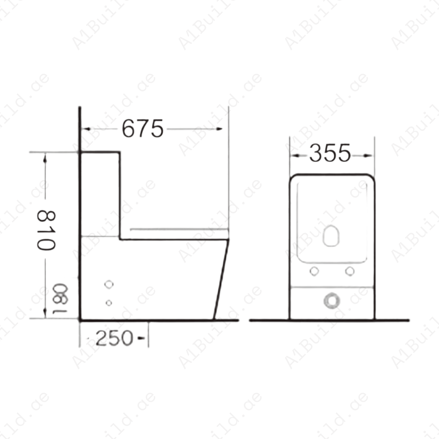 High-QualityWhiteWaterClosetwith250mmS-TrapforModernHomes_3
