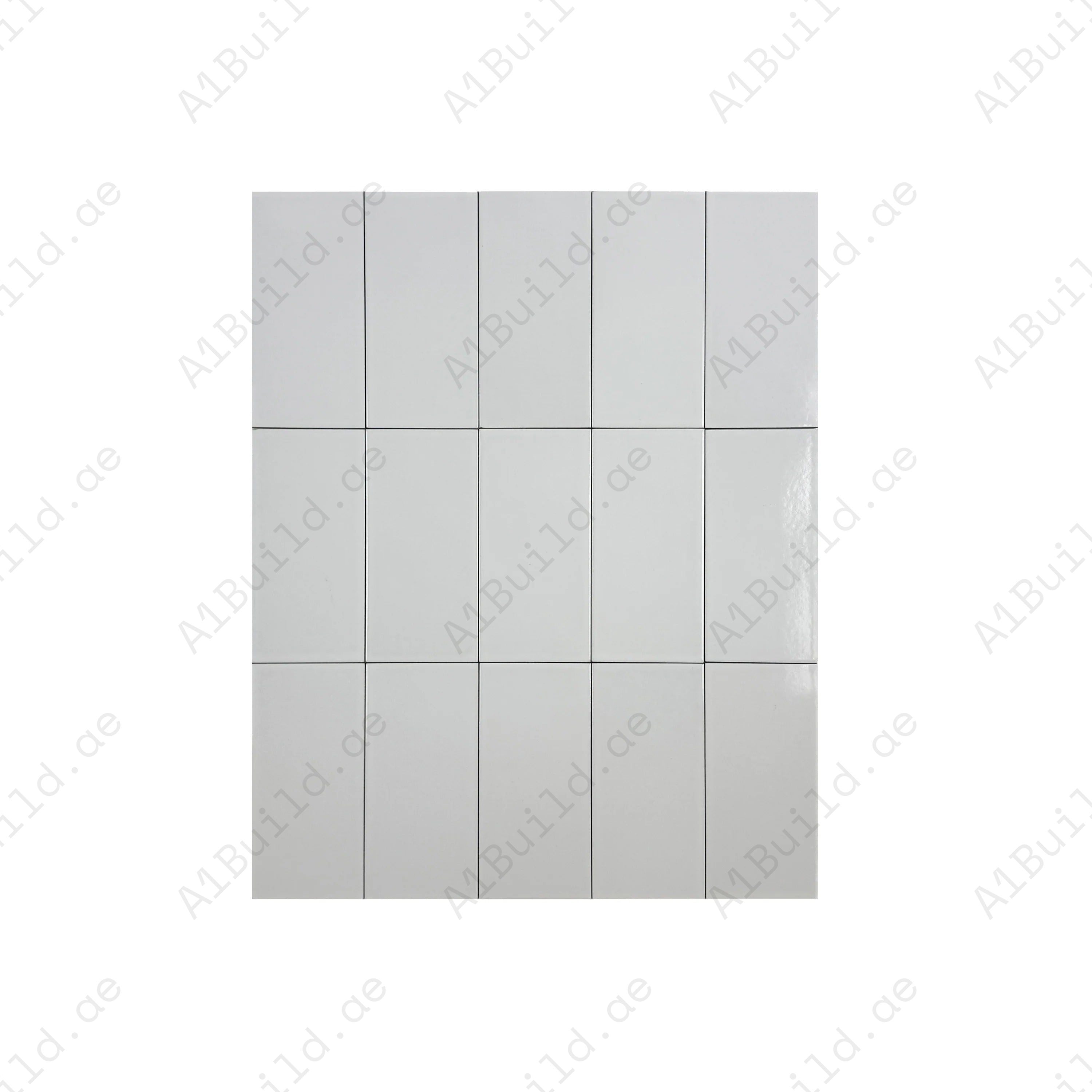 High-quality white glazed porcelain swimming pool tiles – durable, slip-resistant, and UV-resistant. Ideal for luxury pools, spas, and wet areas in Dubai.