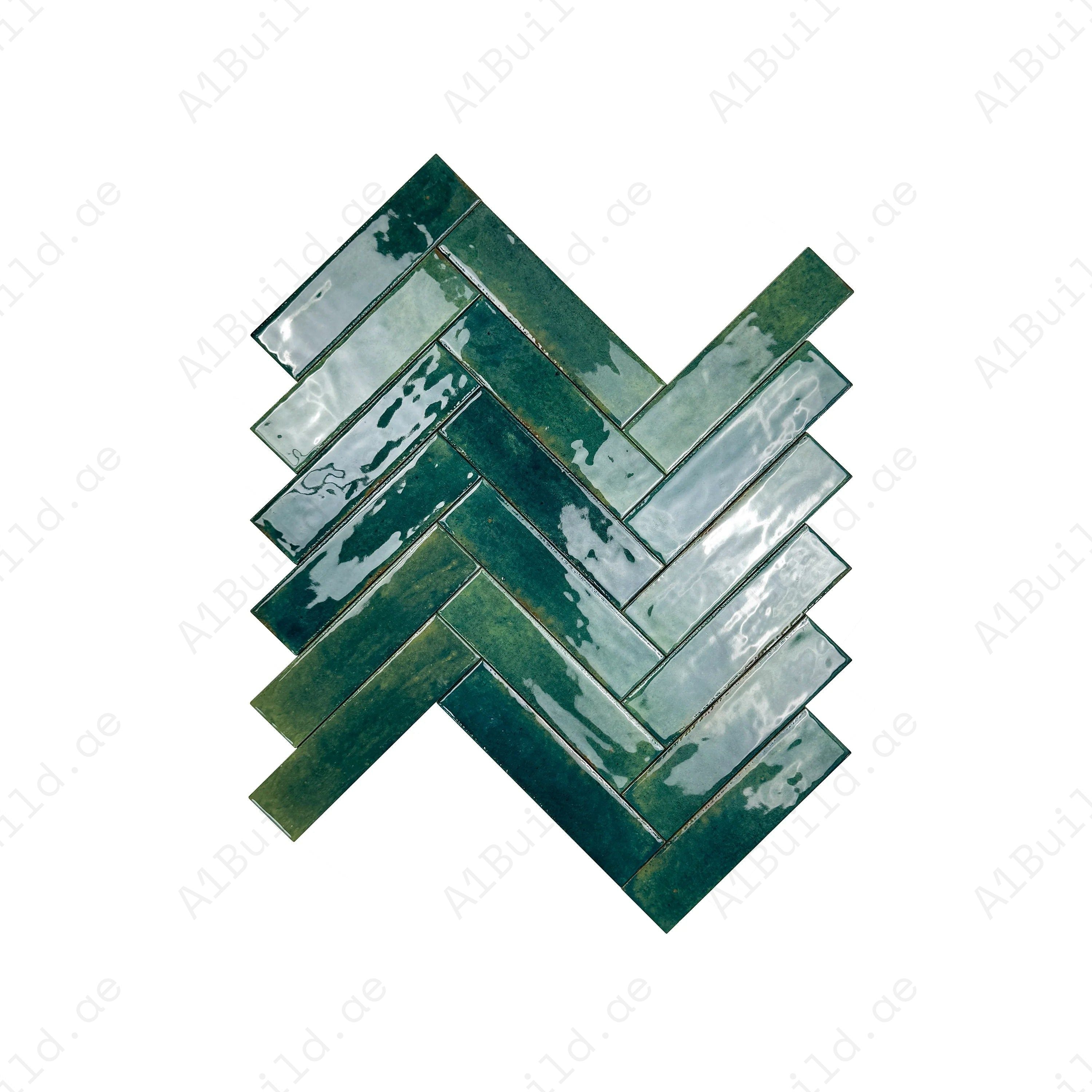 Himalayan Serenity Dark Blue Green Glossy Porcelain Tiles – 60x240mm, waterproof, mold & scratch-resistant. Ideal for kitchens, bathrooms, floors & walls.