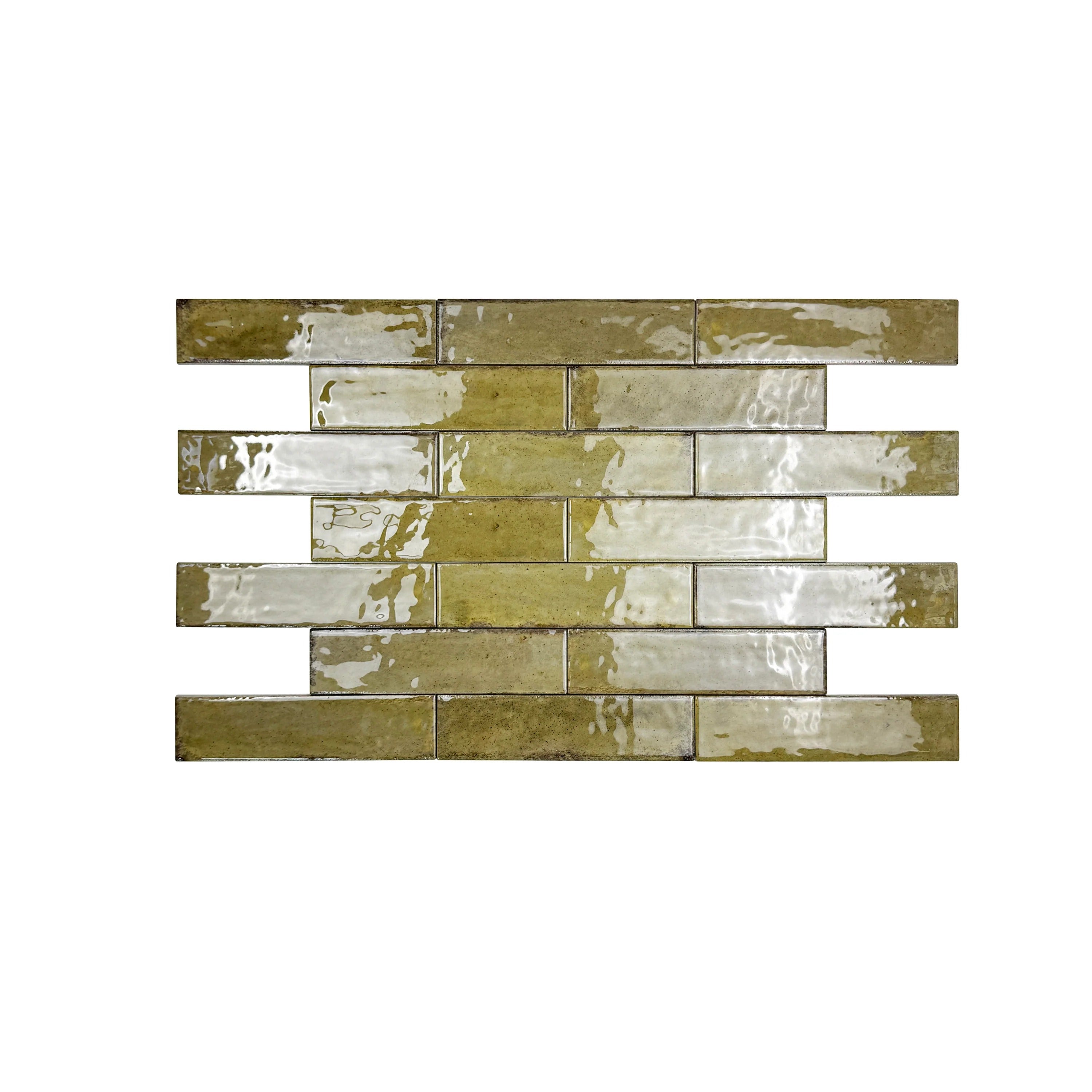 Himalayan Serenity Leaf Green Glossy Porcelain Tile – durable, water- and scratch-resistant, ideal for indoor/outdoor walls, floors, kitchens & bathrooms.