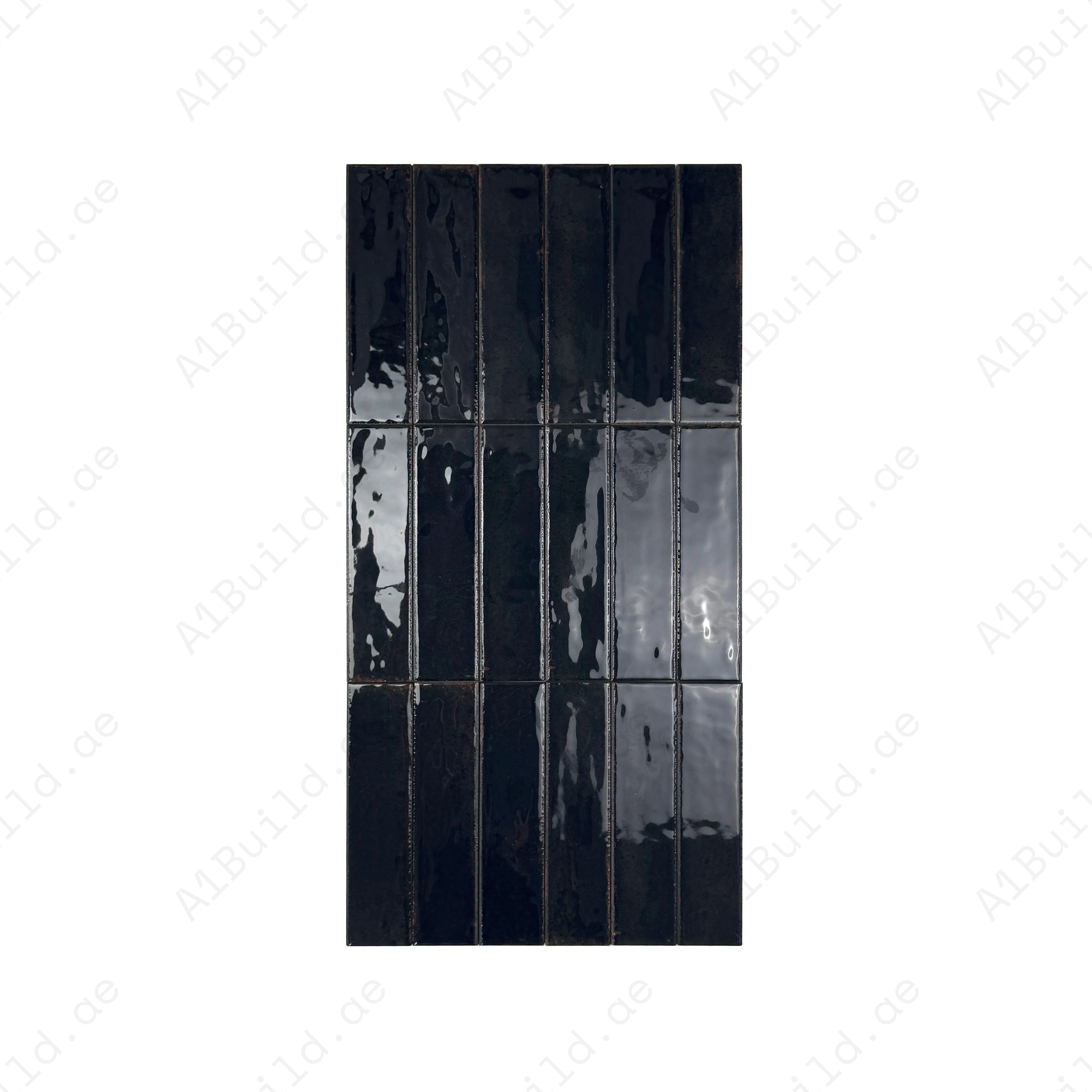 Himalayan Serenity Midnight Blue Glossy Porcelain Tiles – 60x240mm, waterproof, mold & scratch-resistant. Ideal for kitchens, bathrooms, floors & walls.