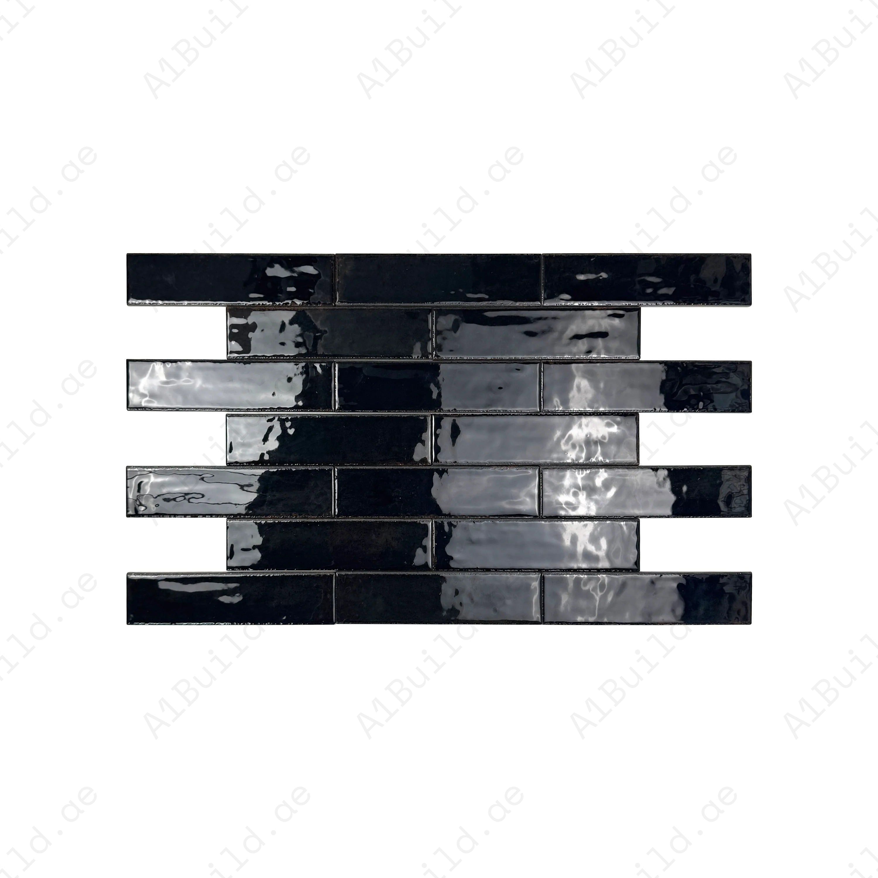 Himalayan Serenity Midnight Blue Glossy Porcelain Tiles – 60x240mm, waterproof, mold & scratch-resistant. Ideal for kitchens, bathrooms, floors & walls.
