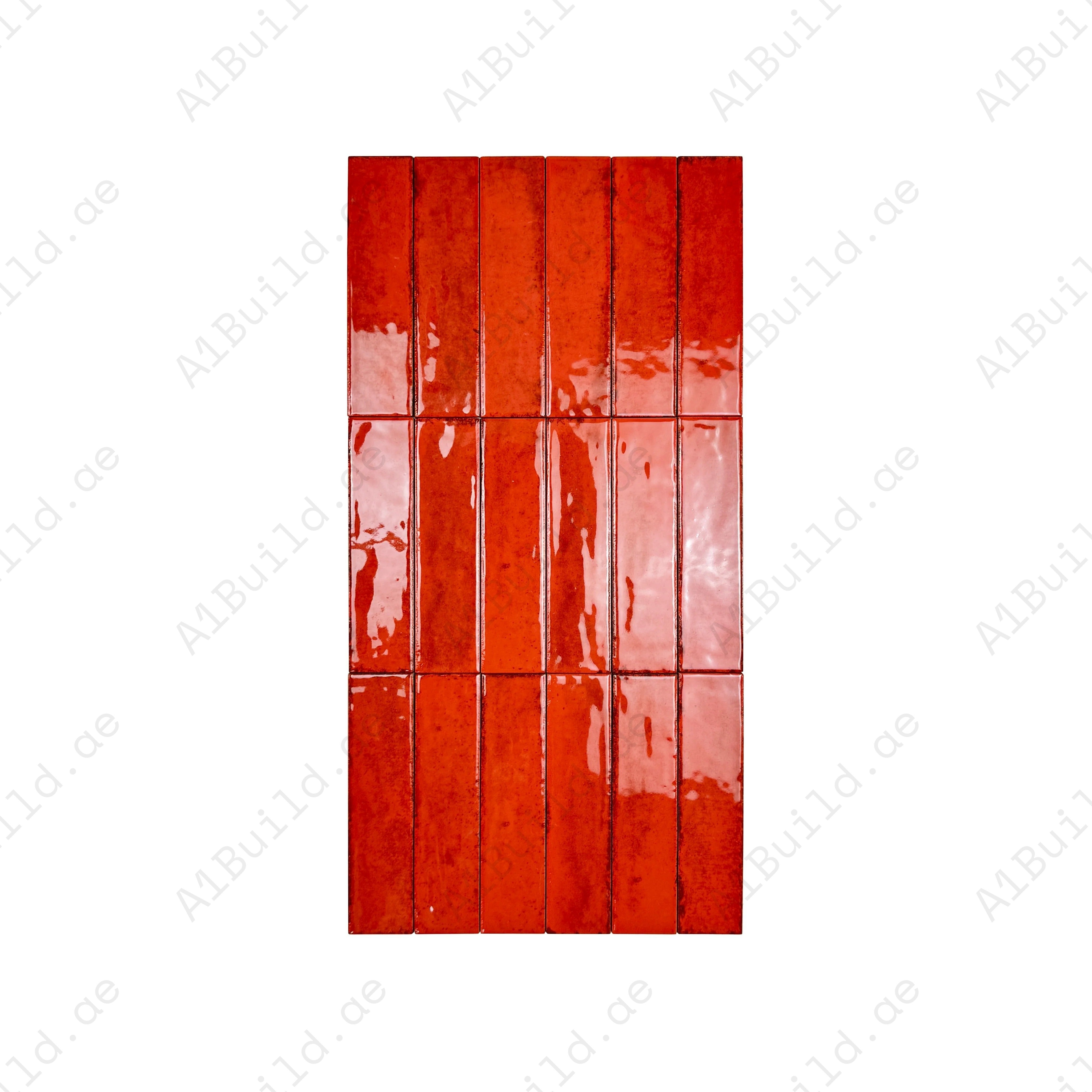 Himalayan Serenity Ruby Red Glossy Porcelain Tiles – 60x240mm, waterproof, mold & scratch-resistant. Ideal for kitchens, bathrooms, floors & walls.
