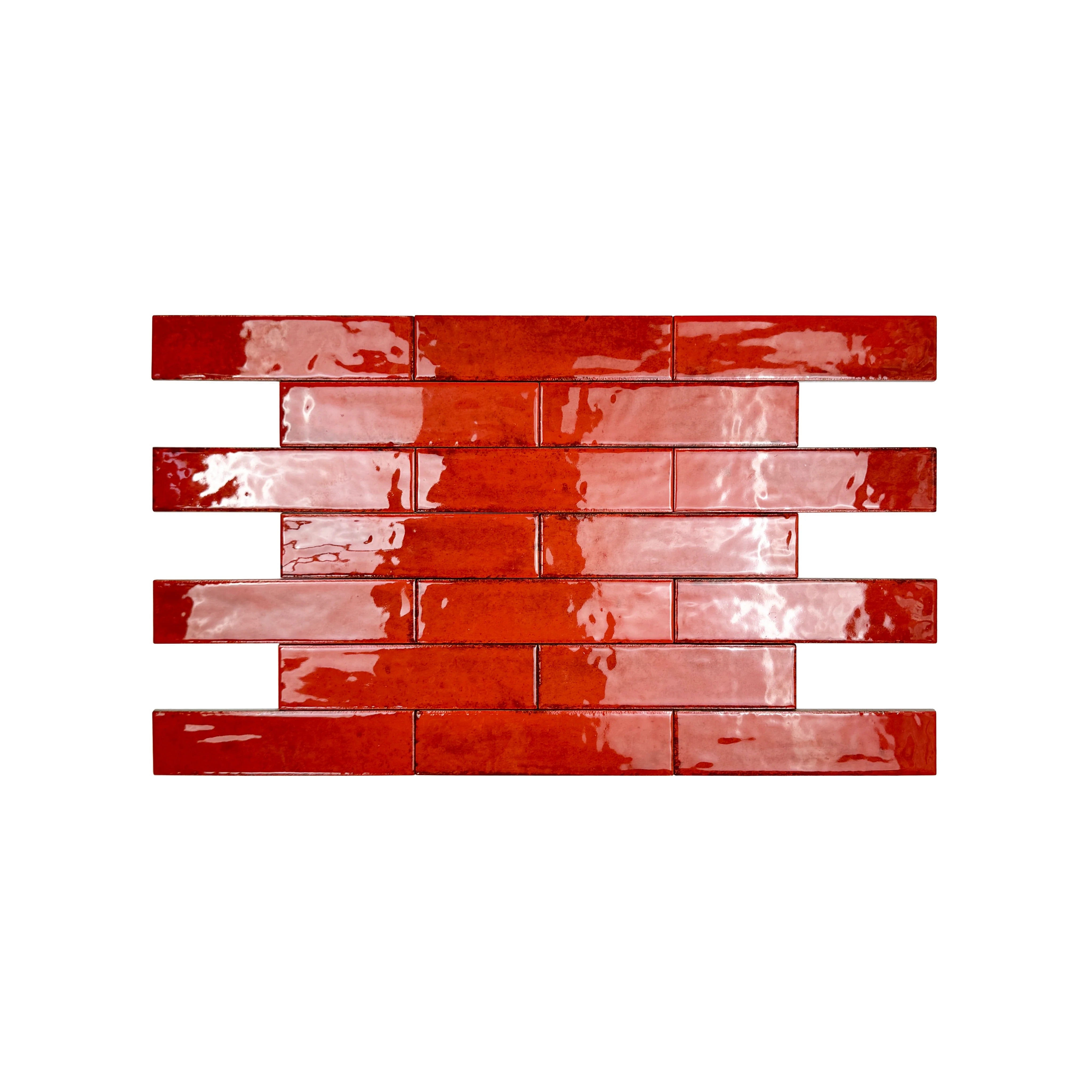 Himalayan Serenity Ruby Red Glossy Porcelain Tiles – 60x240mm, waterproof, mold & scratch-resistant. Ideal for kitchens, bathrooms, floors & walls.