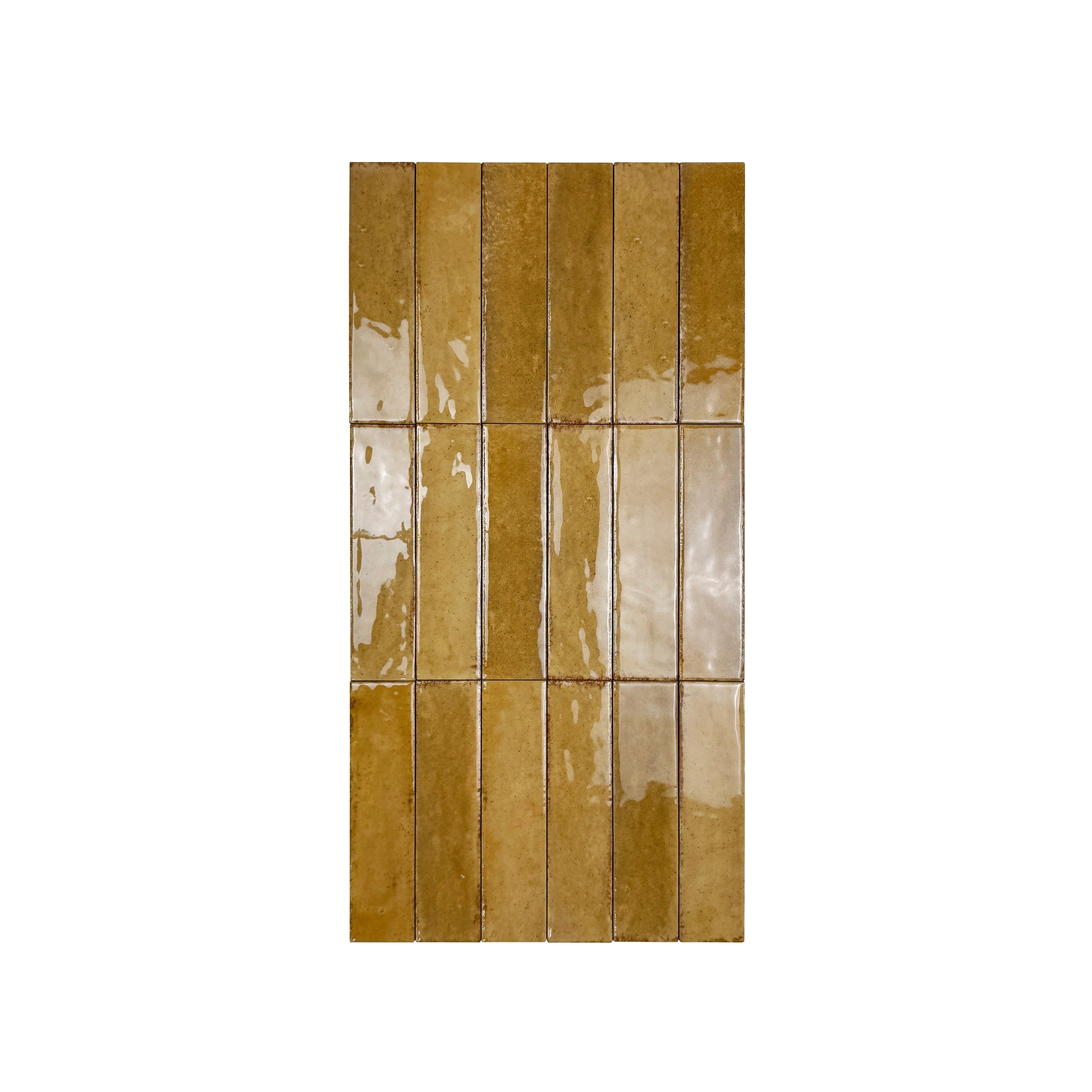 Himalayan Serenity Walnut Brown Glossy Porcelain Tile Perfect for indoor & outdoor, kitchen backsplashes, bathrooms; durable, waterproof, scratch-resistant.